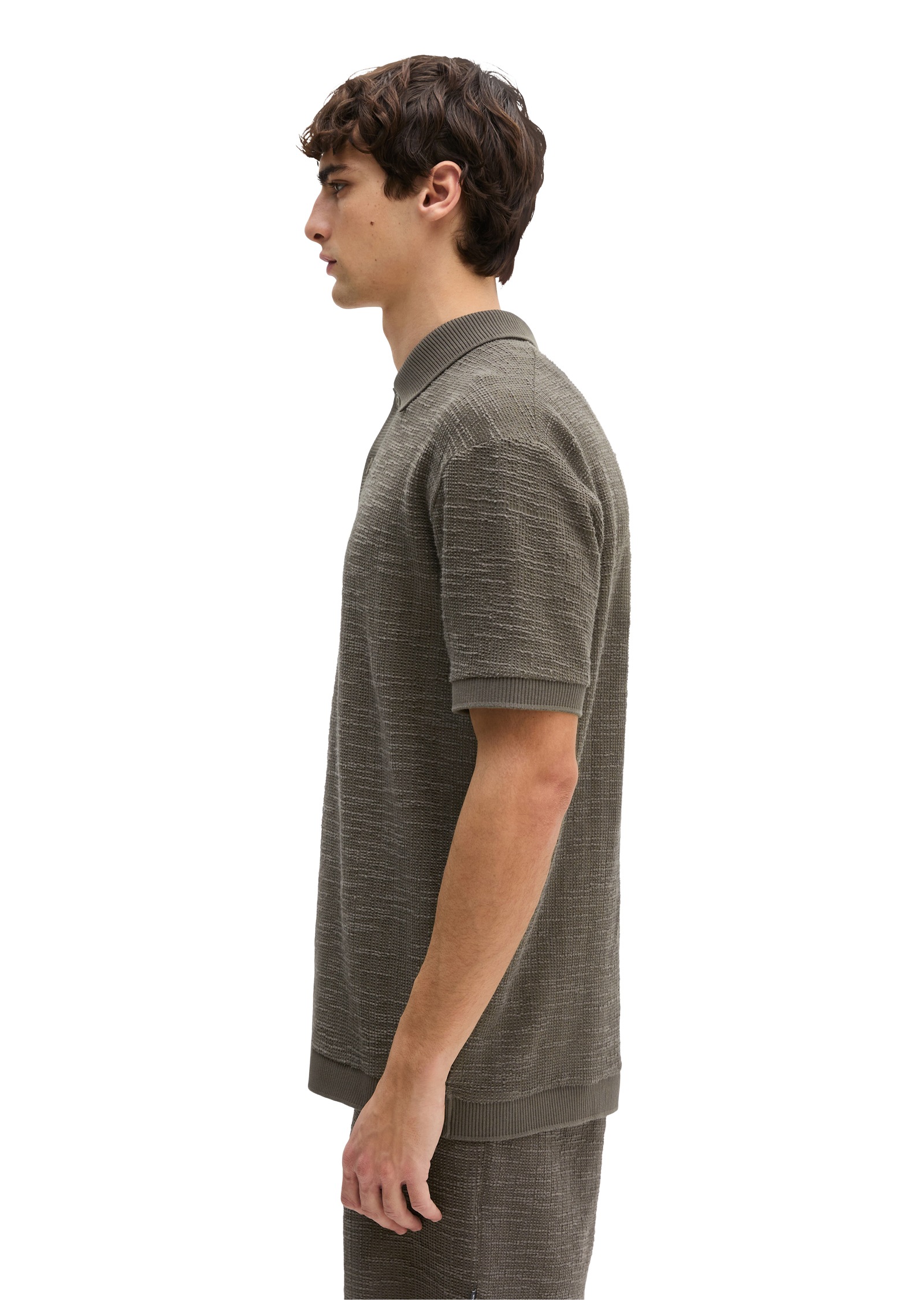 Marc O'Polo Poloshirt »aus weichem Bouclé-Jersey«