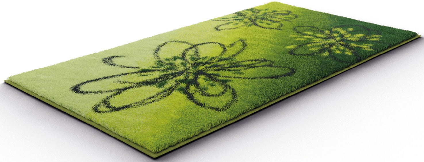 Grund Badematte »Lusia«, rutschhemmend beschichtet, fußbodenheizungsgeeignet, Florales Design mit sanftem Farbverlauf, 5 Jahre Garantie