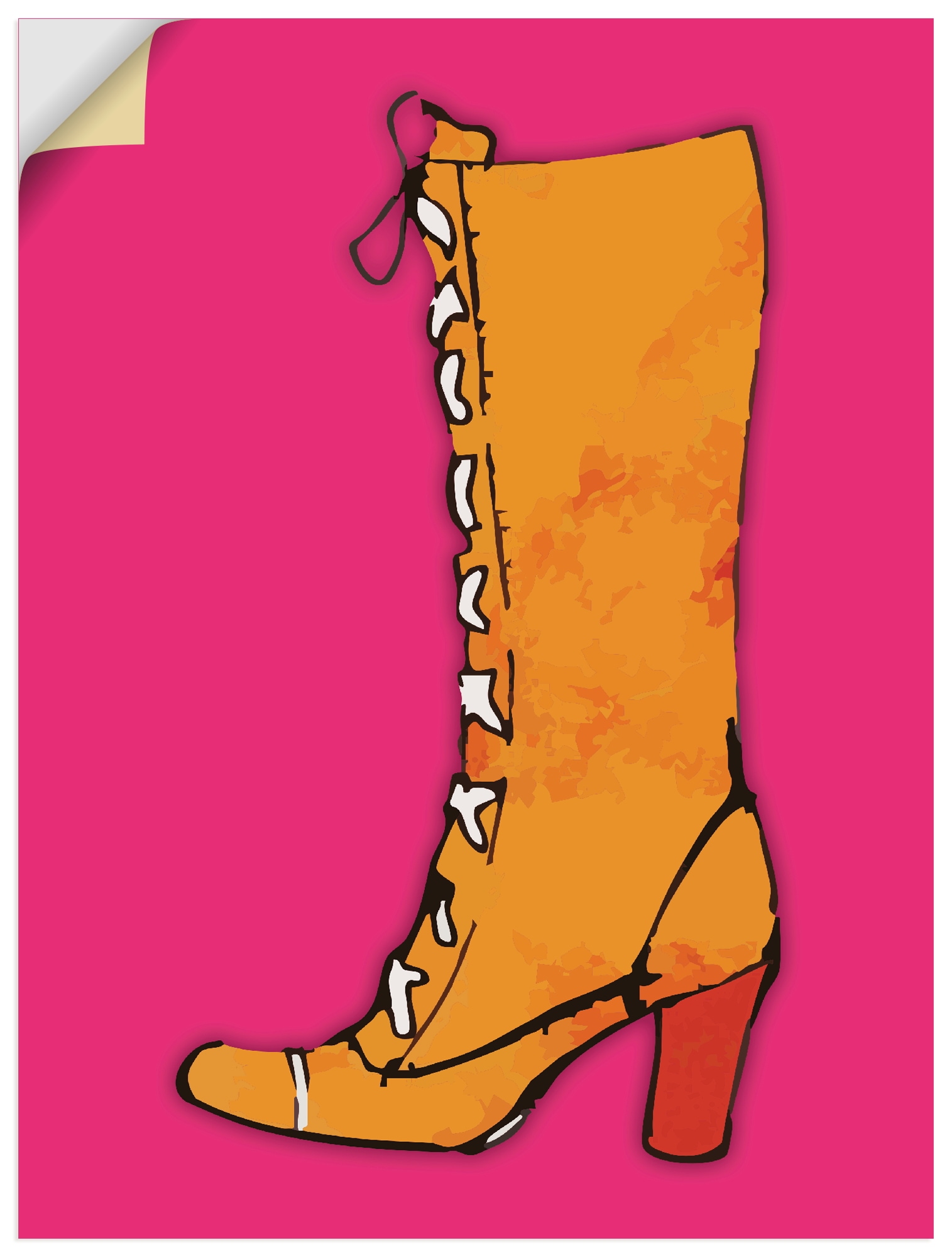 Artland Wandbild "Stiefel" Fashion 1 Stk. tlg. als Alubild, Leinwandbild, Poster, Wandaufkleber in verschied. Größen