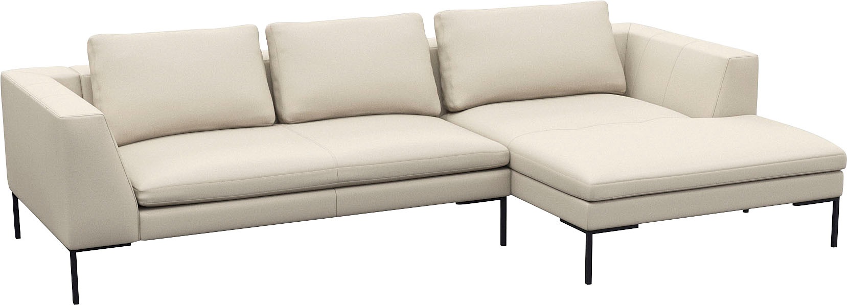FLEXLUX Ecksofa "Loano, toller Sitzkomfort, L-Form", modernes Sofa, frei im günstig online kaufen