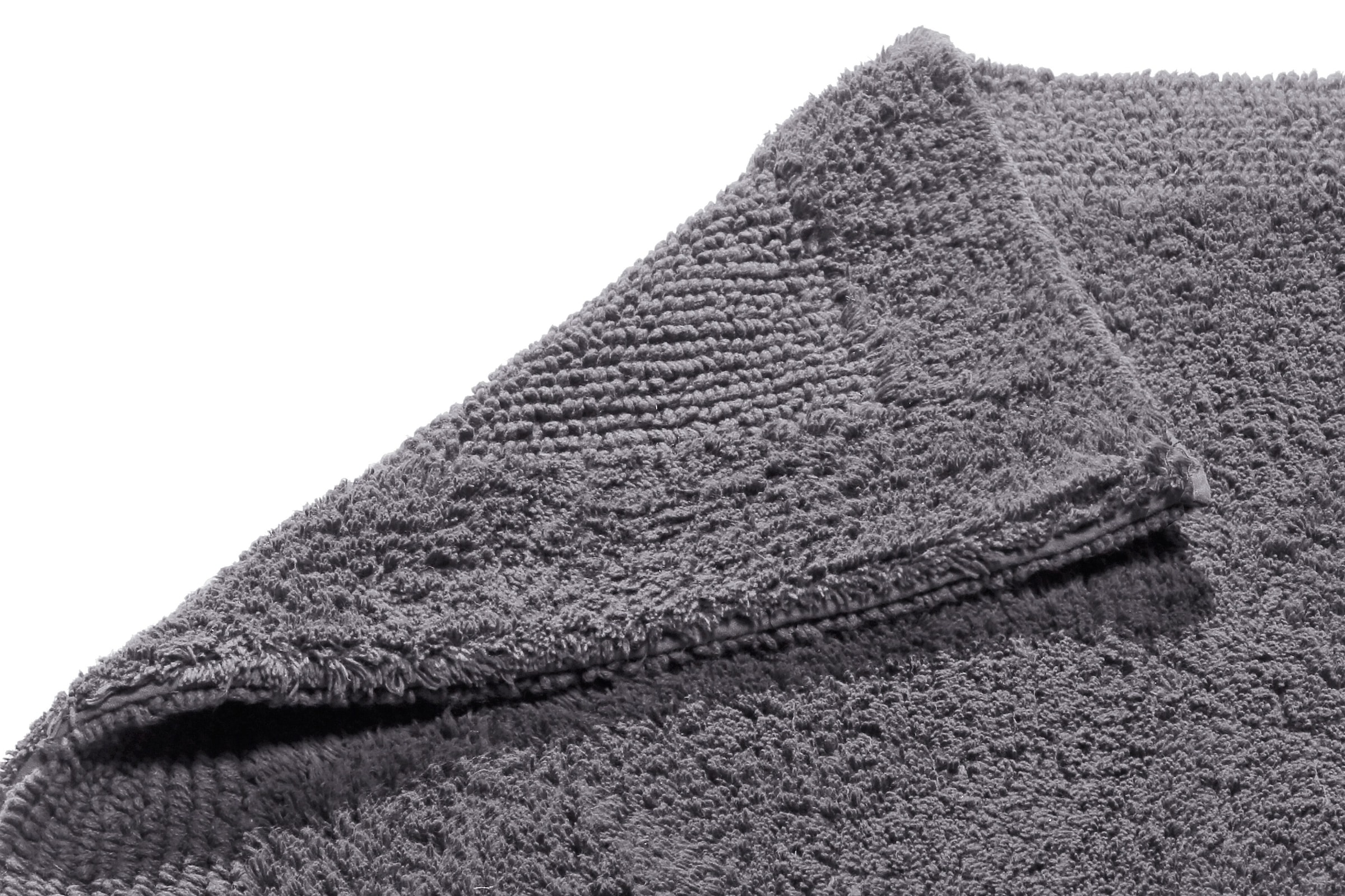 my home Badematte »Kapra, Badvorleger, Badezimmer Teppich«, beidseitig nutzbar-fußbodenheizungsgeeignet-strapazierfähig, mit Bordüre, Badteppich, Badematte