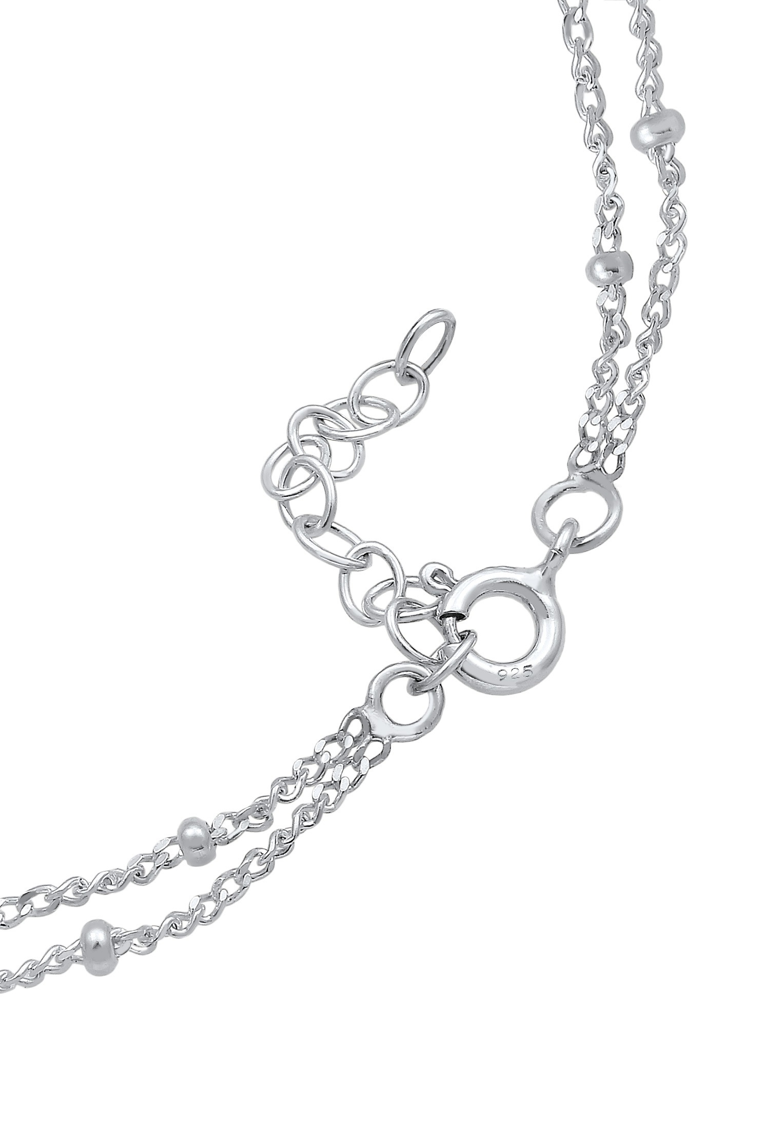 Elli Armband »Kugelkette Plättchen 925 Sterling Silber«