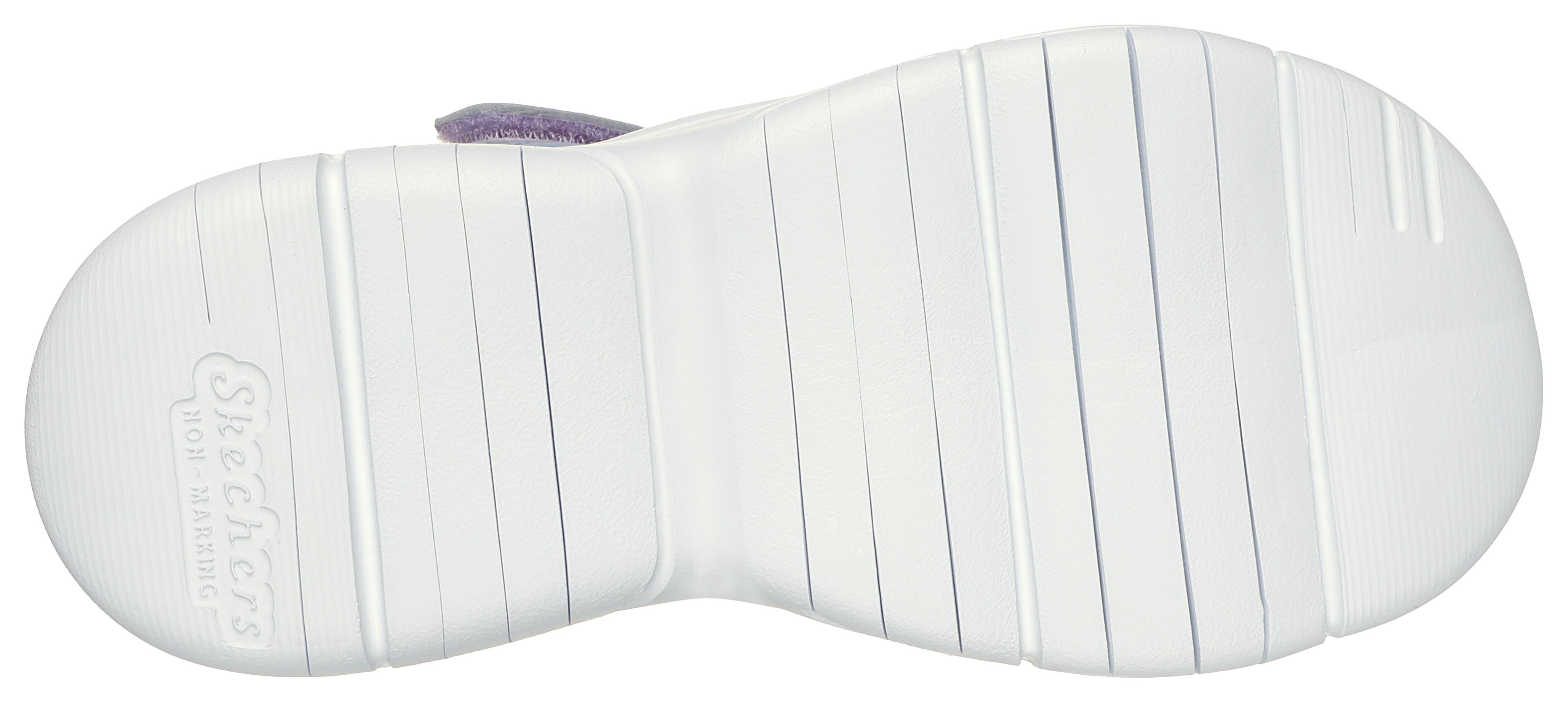 Thumbnail - Skechers Sandale "FLEX SPLASH DAYLIGHT SHIMMER", Klettschuh mit Glitzer, Größenschablone zum Download