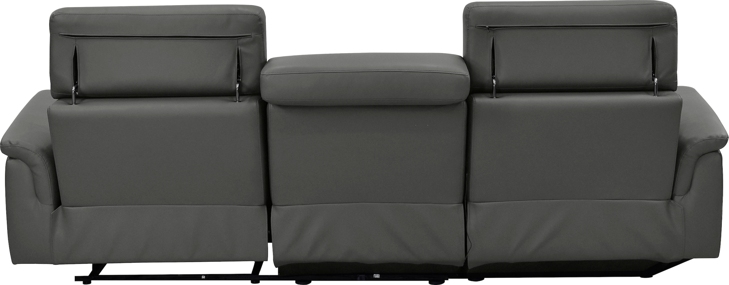 Places of Style Ecksofa »Pareli, L-Form, 259cm,m. Recamiere, Echtleder, Kunstleder, Webstoff«, man. o. elektr. Relaxfunktion, USB/Kopfteilverstellg u. LED