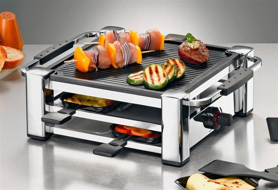 Rommelsbacher Raclette "RCC1000", 4 St. Raclettepfännchen, 1000 W