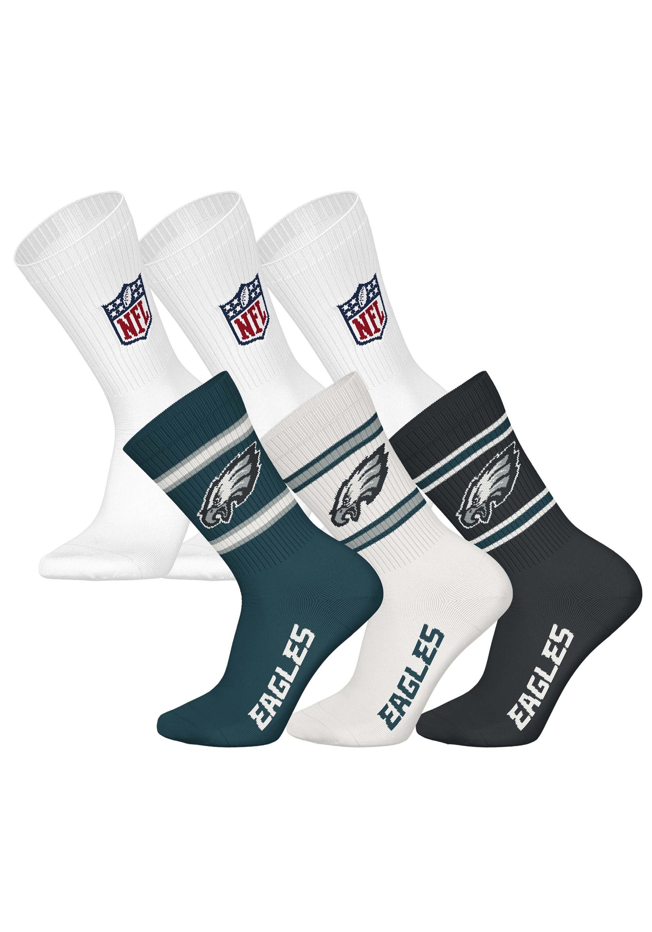 NFL Kurzsocken "Socken NFL 6Pack Crew Socks 6er Pack"