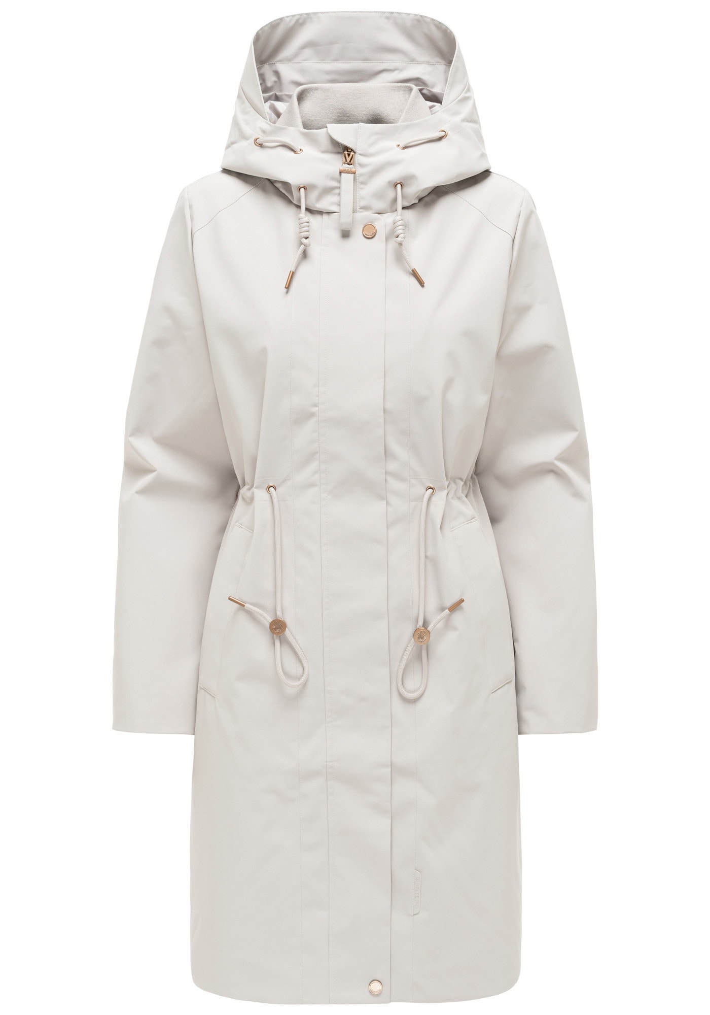 Marikoo Outdoorjacke »Zilandaa« Moderner Outdoorparka mit Kapuze und Kordelzug