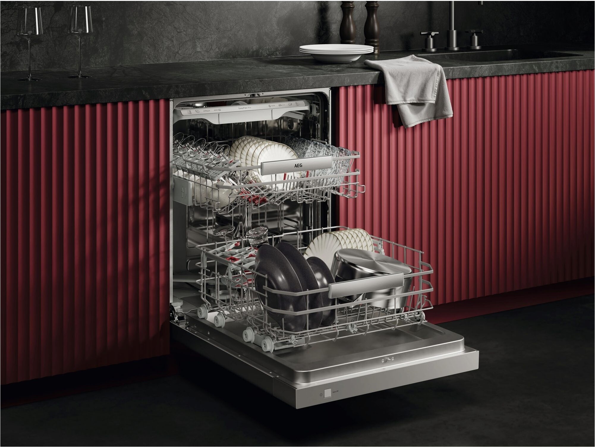 AEG Series 9000 GU9200X2SCM Teilintegriert 14 Maßgedecke