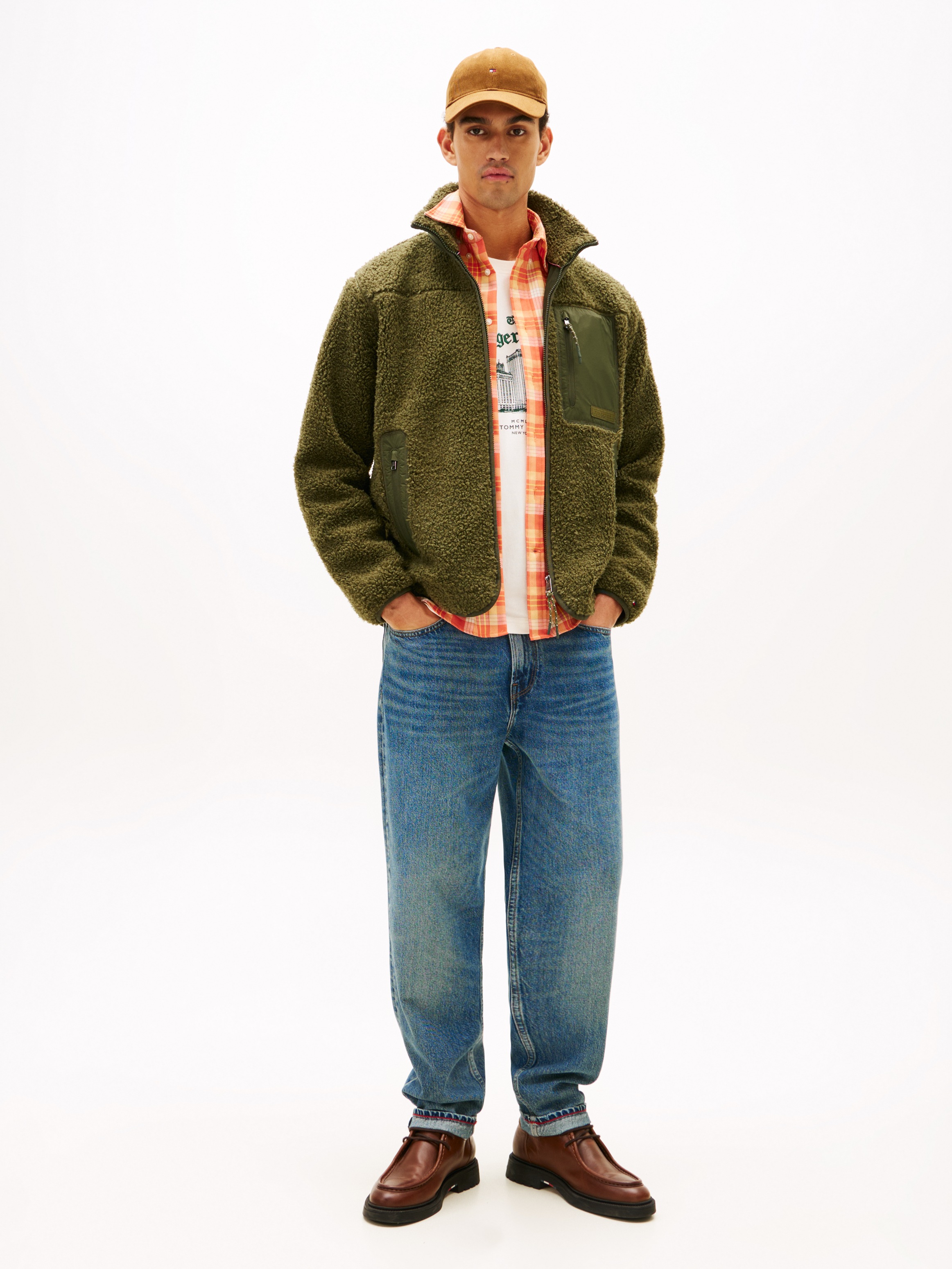 Thumbnail - Tommy Hilfiger Sweatjacke "TEDDY FLEECE ZIP THROUGH" Übergangsjacke Herbstjacke Teddy Plüsch Soft Jacke