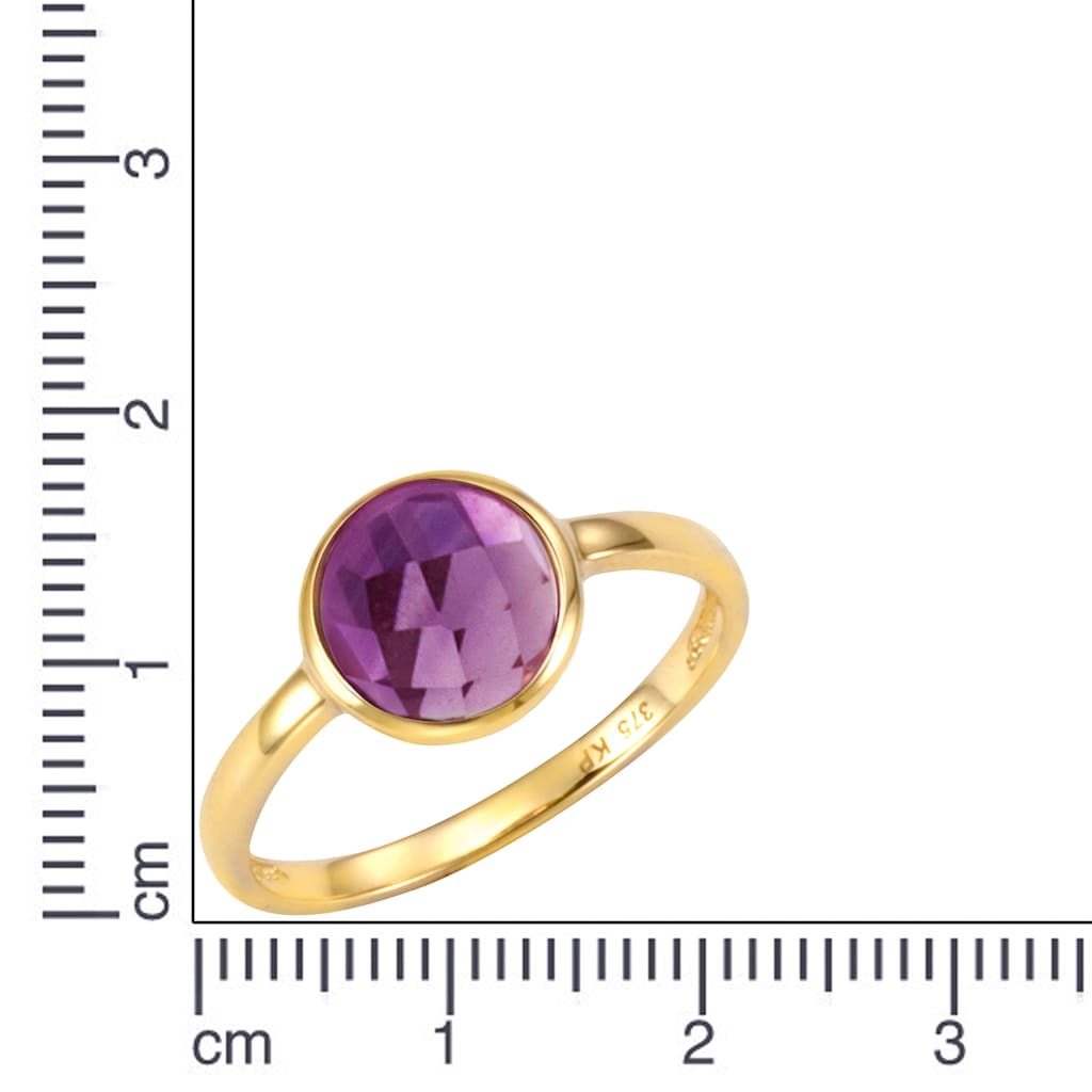 CELESTA Fingerring »375 Gold mit Amethyst«