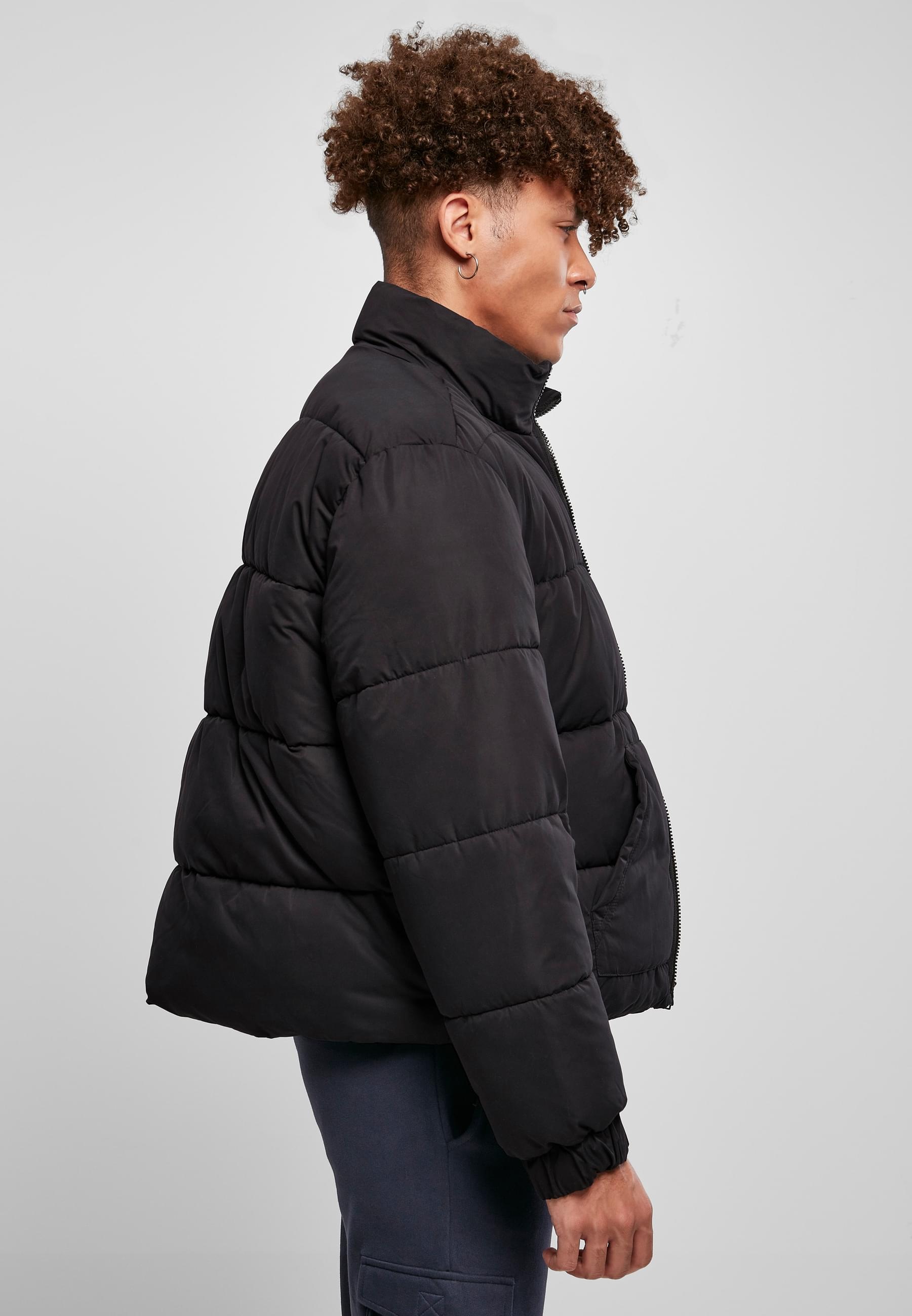 URBAN CLASSICS Winterjacke »Urban Classics Herren Cropped Down Jacket«, (1 St.), ohne Kapuze
