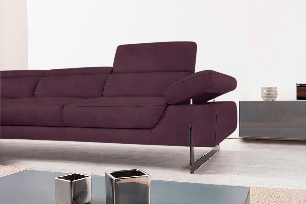 Egoitaliano Ecksofa »Queenie, extravagantes Sofa mit erstklassigem Sitzkomfort«, mit verstellbaren Arm- und Rücken- bzw. Kopfteilen