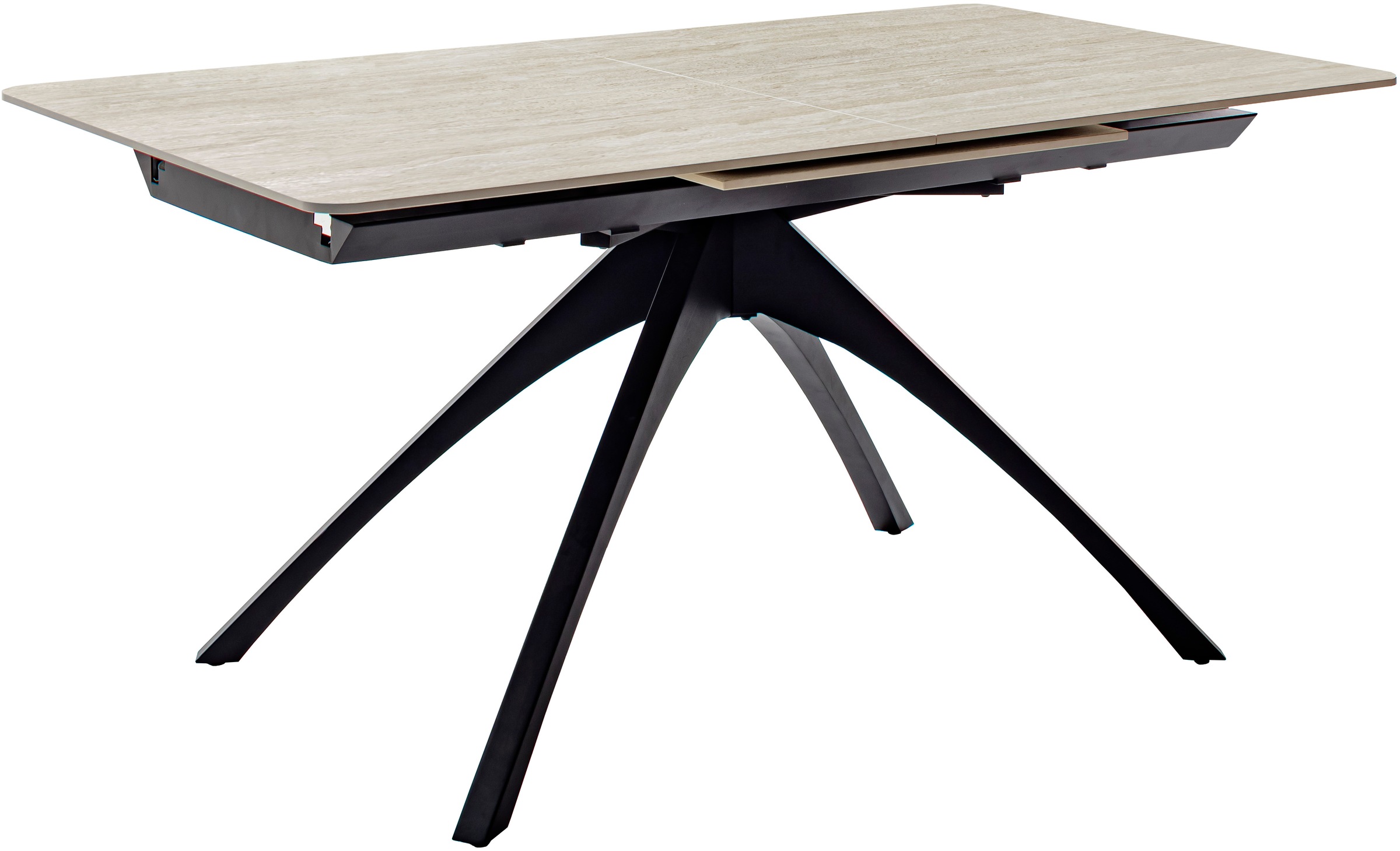 MCA furniture Esstisch »CERRITO Auszugtisch 160-220 cm - marmoriert«, (1 St.), Keramik,Metall,Synchronauszug,ausziehbar,8-10 Personen