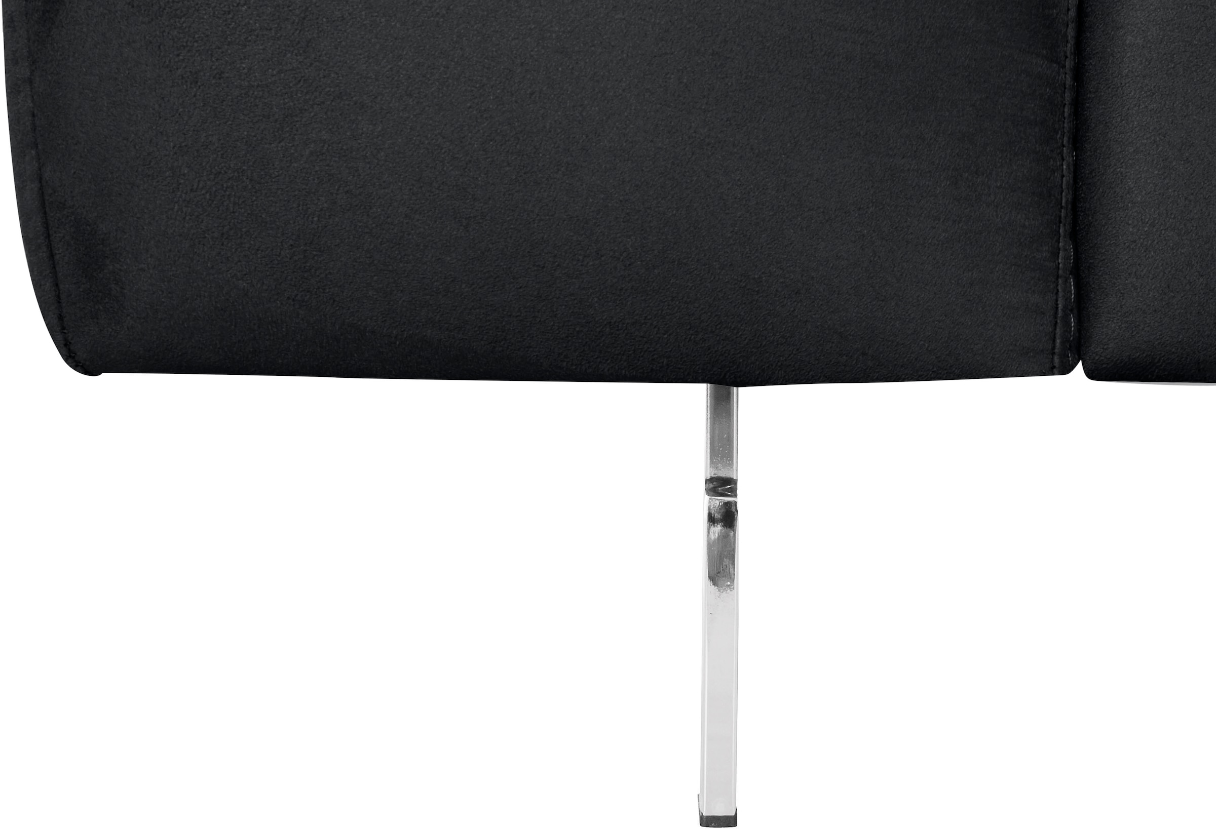 COTTA Ecksofa »Chef L-Form« mit Kopfteilverstellung, edle Metallkufen, wahlweise mit Bettfunktion