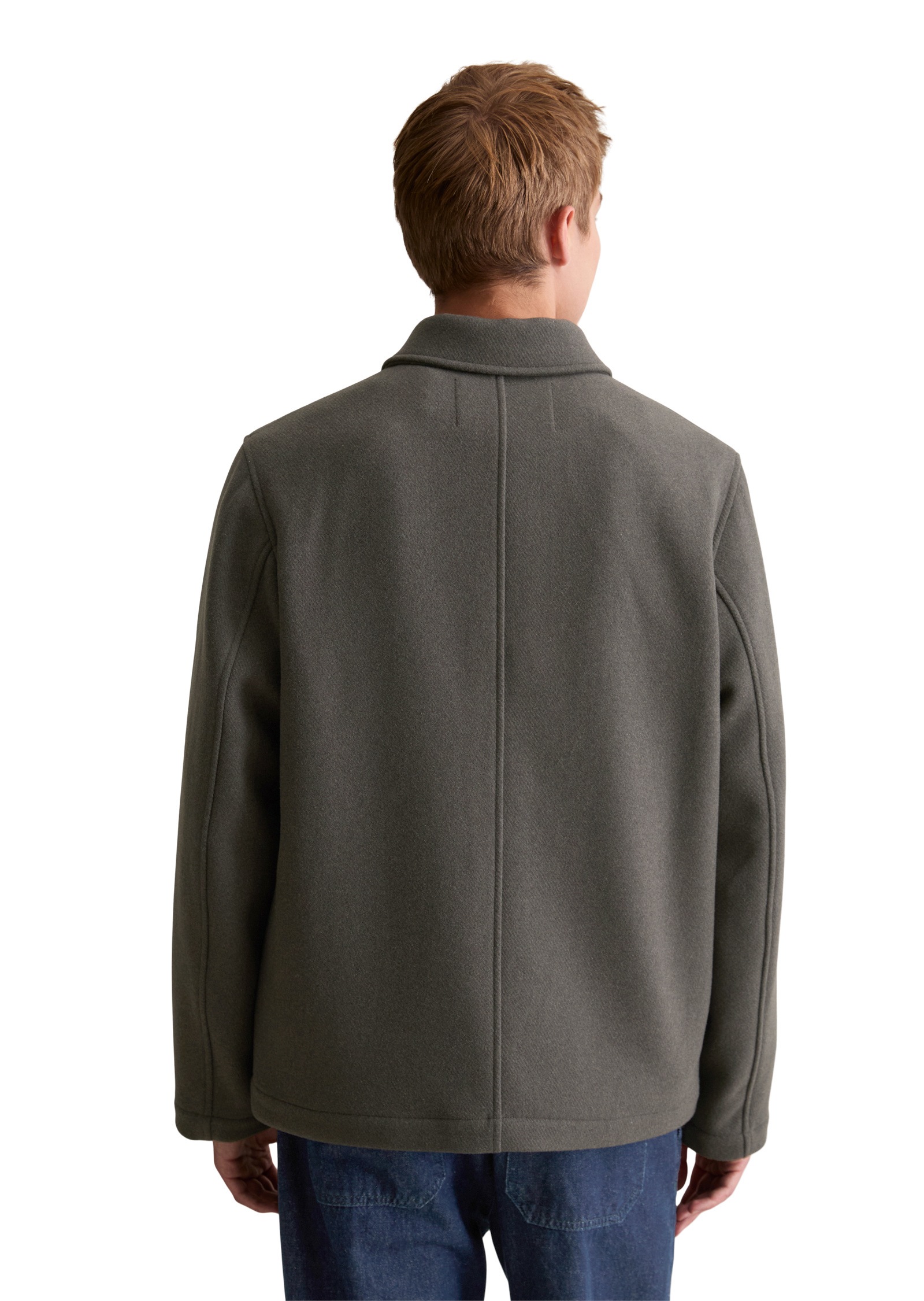 Marc O'Polo DENIM Outdoorjacke »aus Wolle-Mix mit Recycling-Anteil«, ohne Kapuze