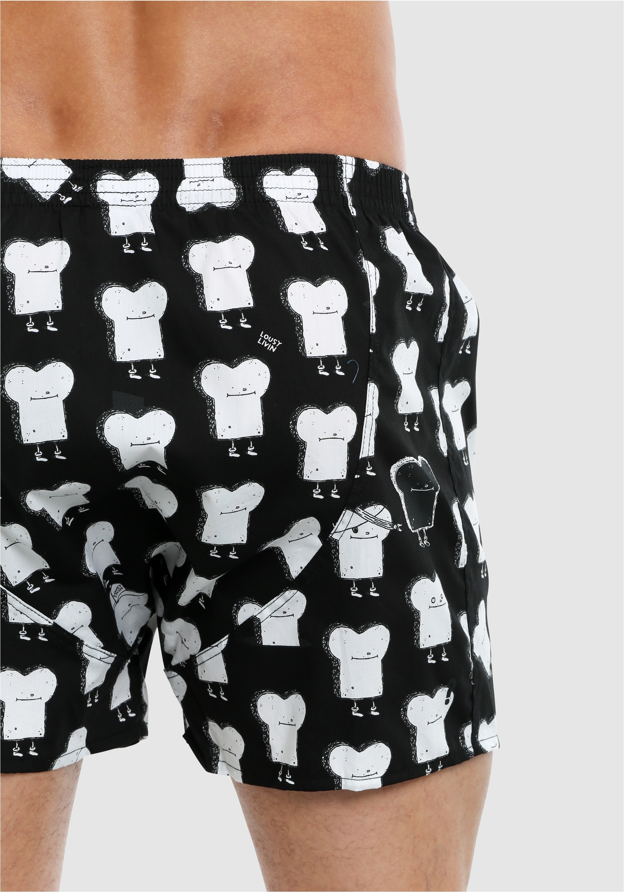 Lousy Livin Boxershorts »Toast Zitrone«, mit coolen Comic-Motiven