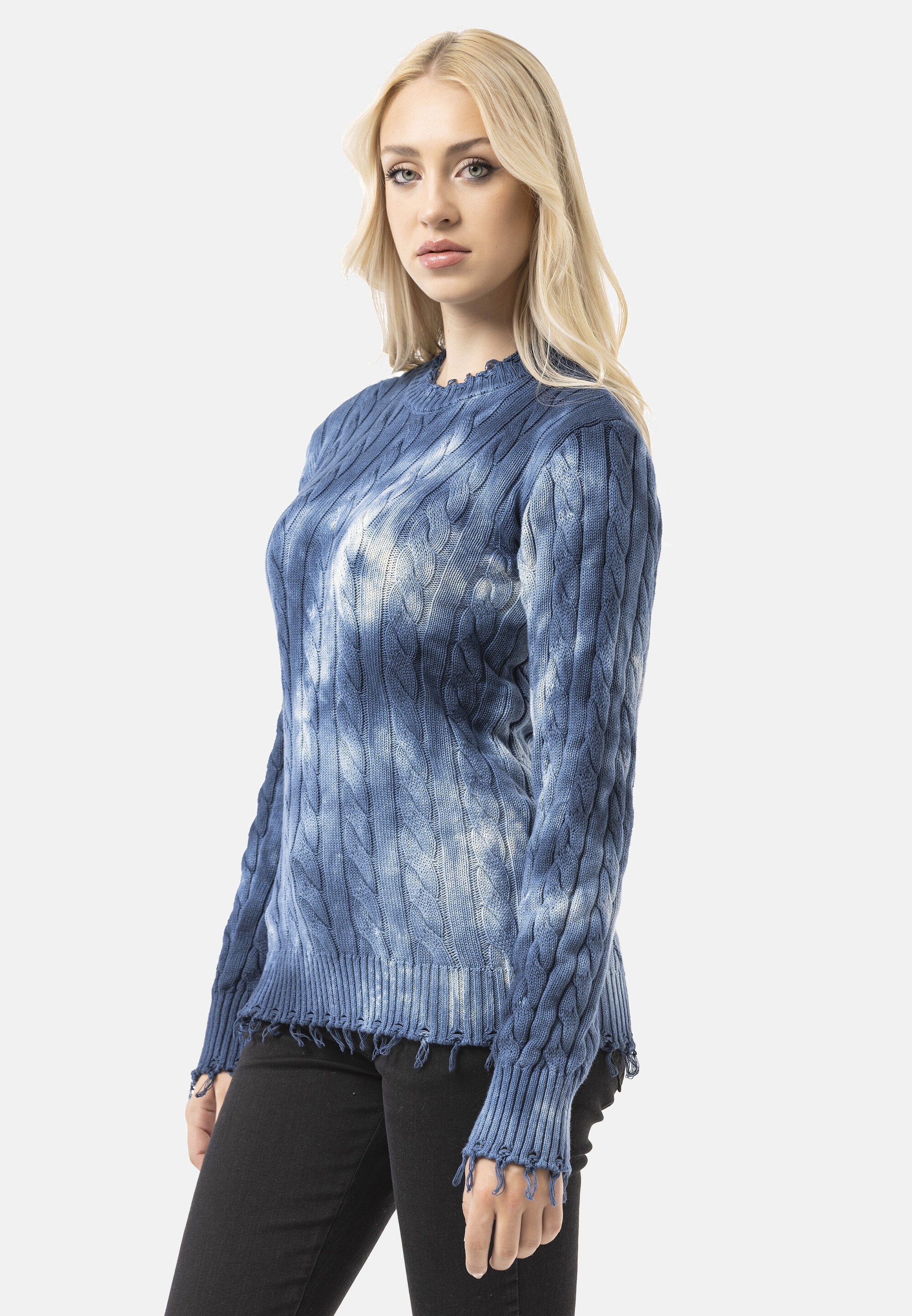 Cipo & Baxx Strickpullover »WP268« 1 Tie-Dye Optik