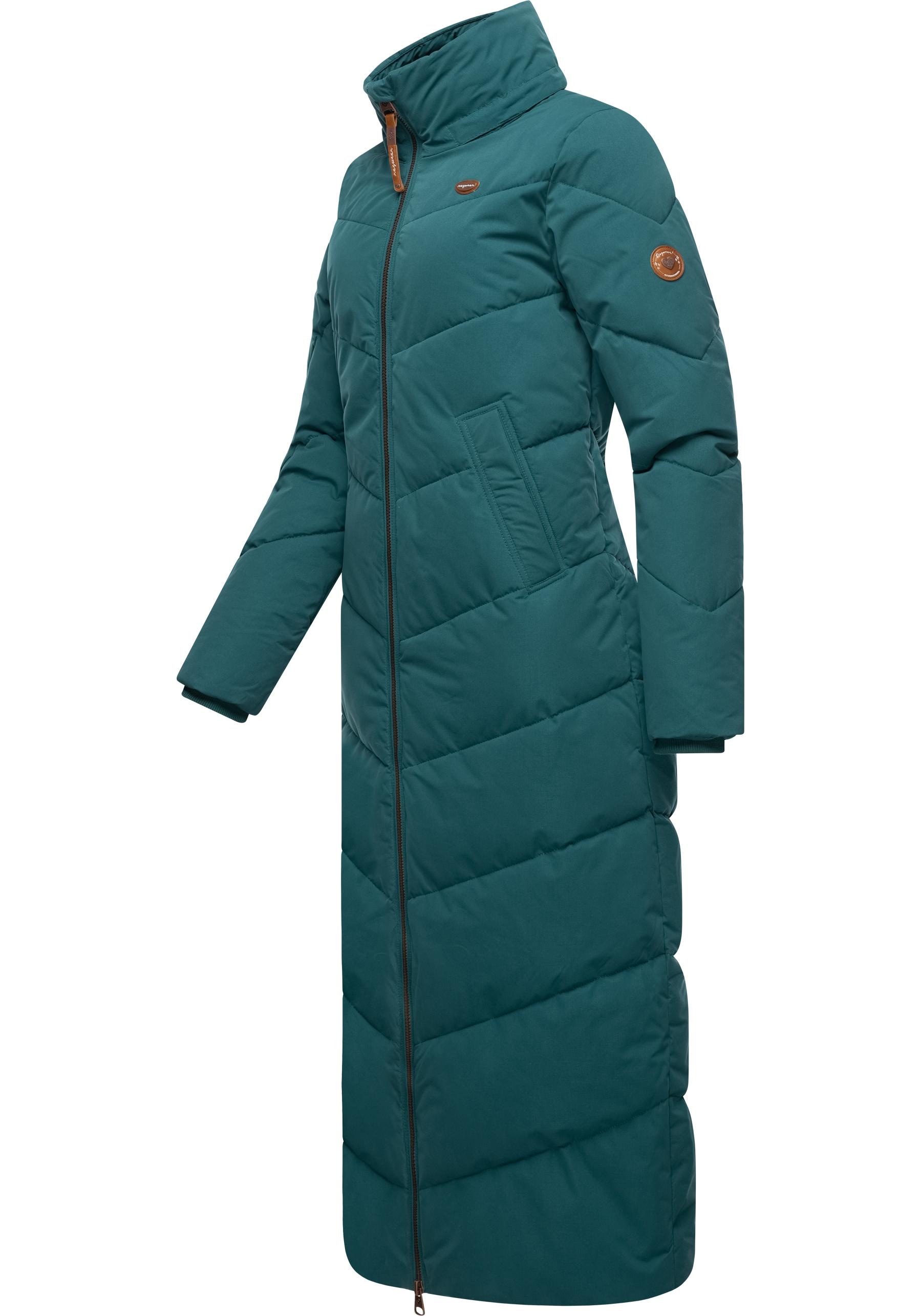 Ragwear Wintermantel »Rebelka Extralong«, wasserdichter Winterparka mit abnehmbarer Kapuze