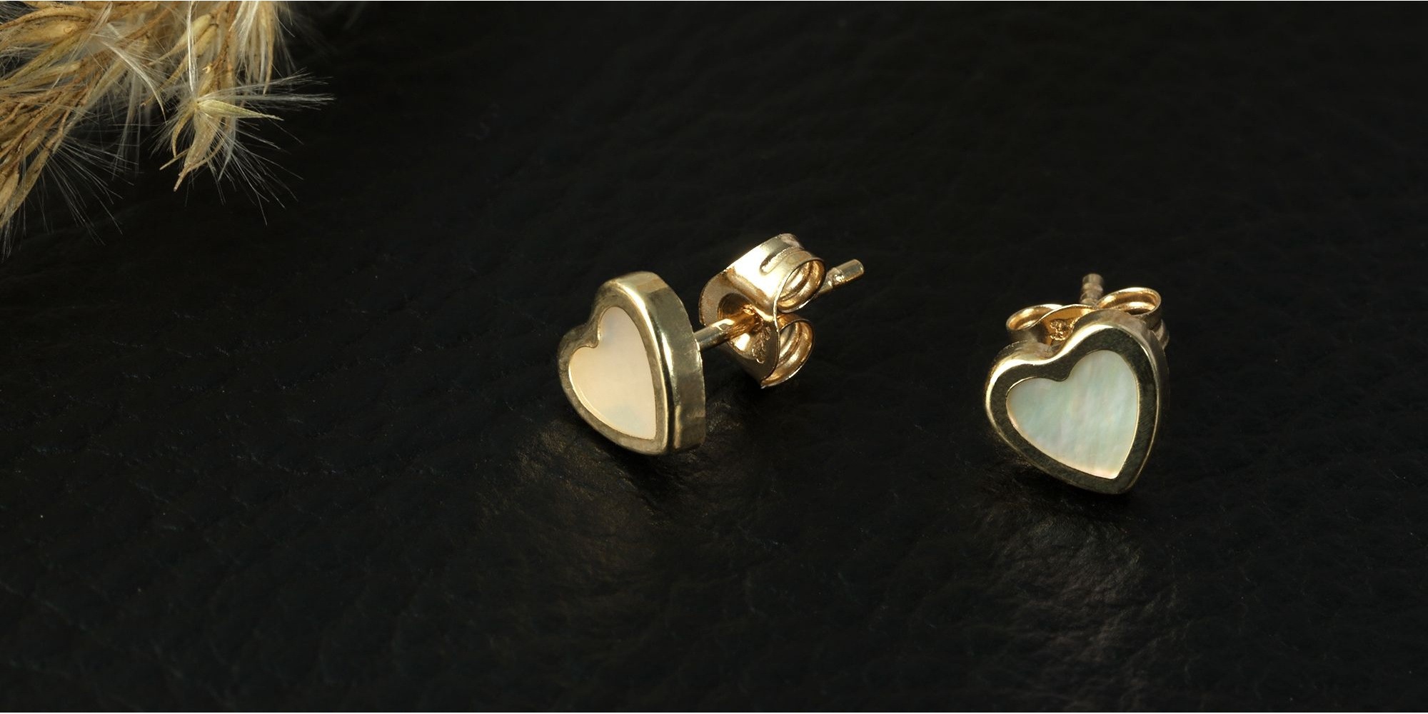 Adelia´s Paar Ohrhänger "Ohrringe – Ohrstecker aus 333 Gold mit Perlmutt" Schöne Geschenkidee zum Muttertag