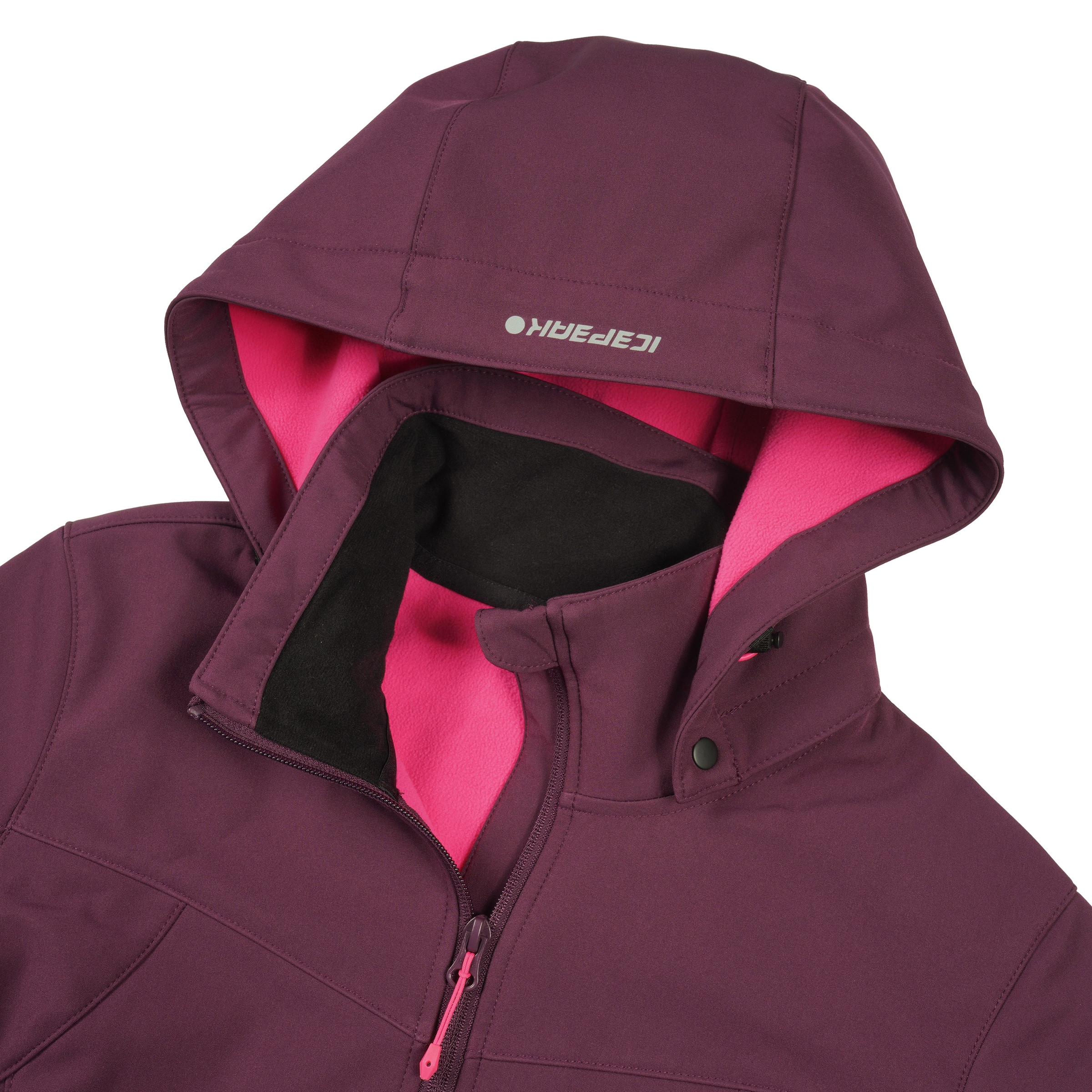 Icepeak Softshelljacke »D SOFTSHELLJACKE BRENHAM«, mit Kapuze, mit hohem Stehkragen