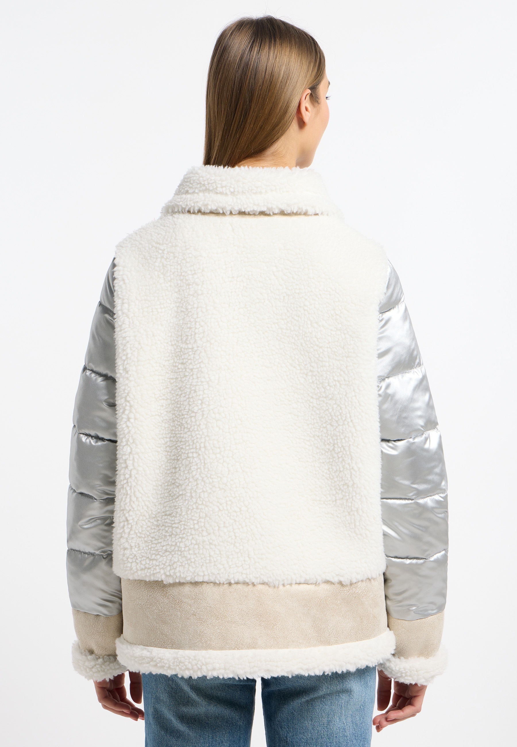 Frieda & Freddies Winterjacke »Fake Fur Jacket / Fiona«, mit dezenten Farbdetails