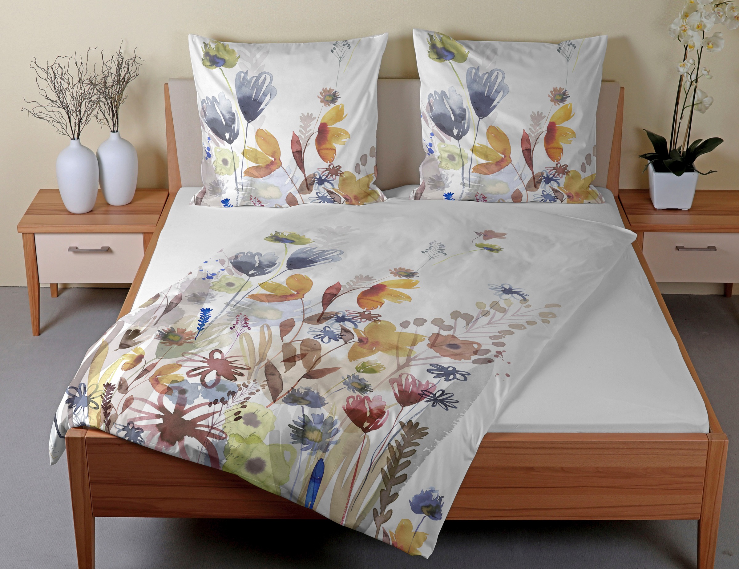CASATEX Bettwäsche "Calvados" 2 Stk. detailreich, frische und fröhliche Far günstig online kaufen
