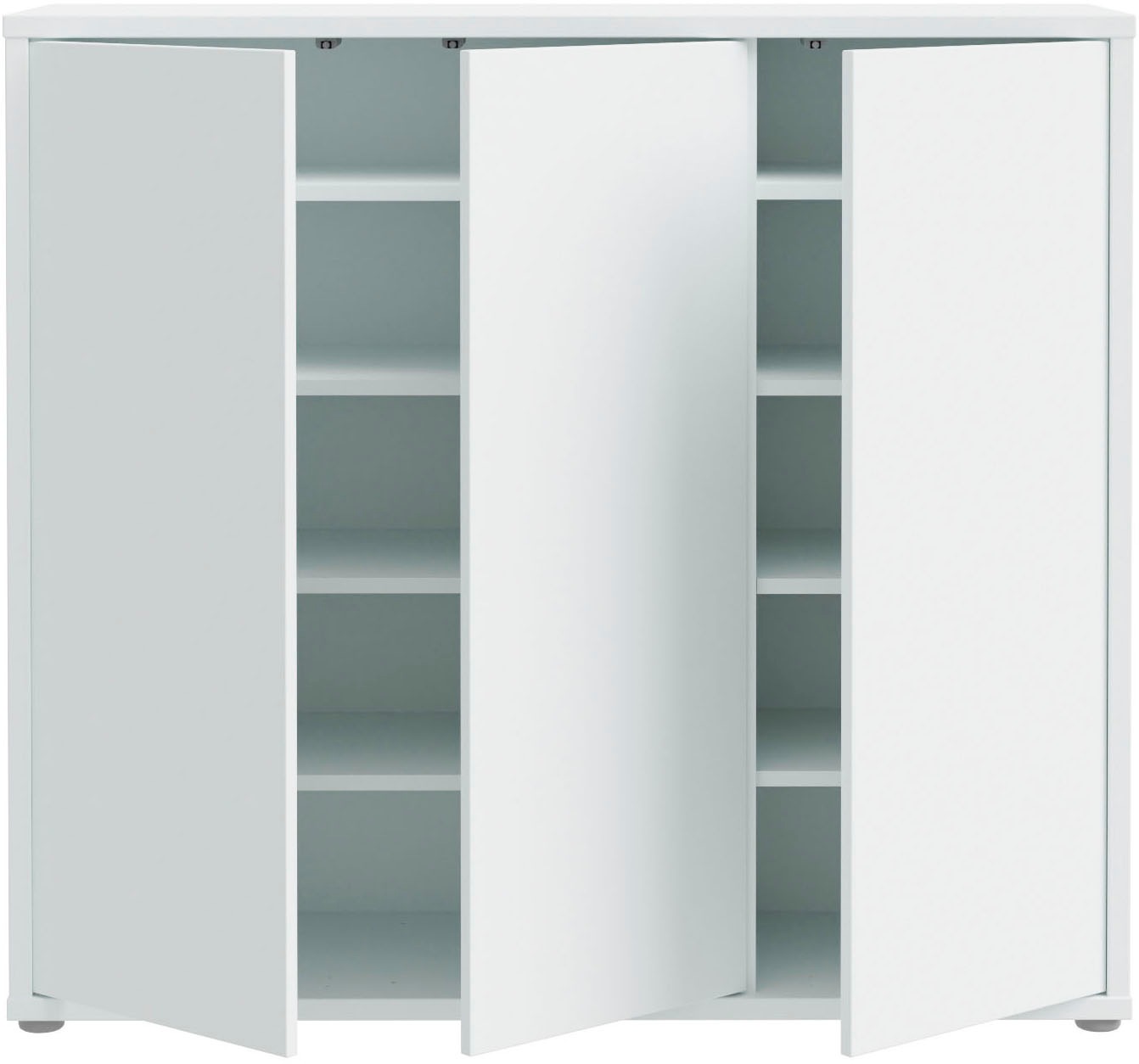 FORTE Schuhschrank »Alice Springs«, (B/H/T 109,2/99,1/34,9 cm), Stauraumschrank, Mehrzweckschrank, grifflose Front, Push to open