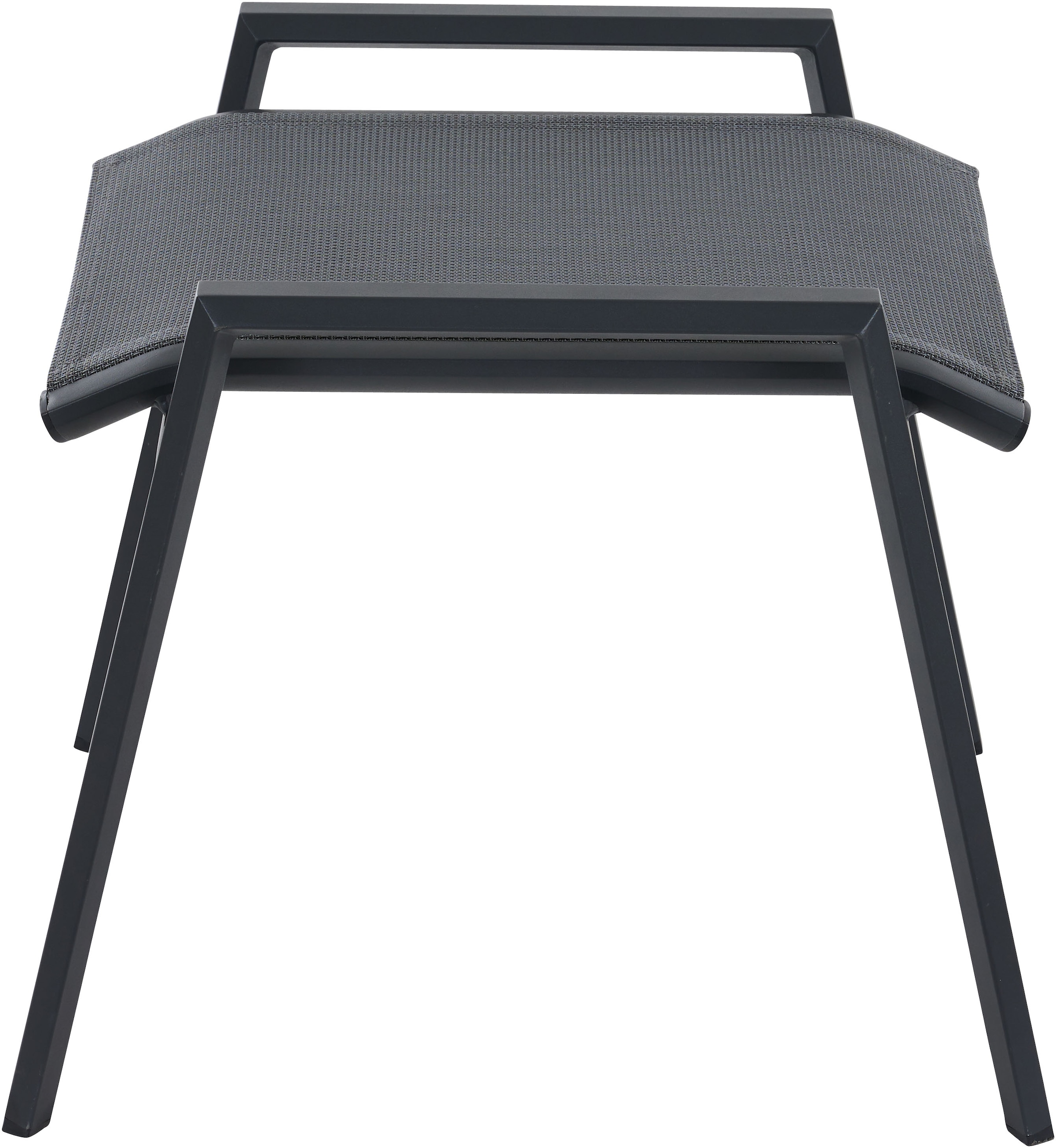 Siena Garden Hocker »TAURO« Gestell aus Aluminium, Ranotex® Bezug royal-grey, matt anthrazit