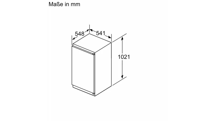 NEFF Einbaukühlschrank »KI1311SE0«, KI1311SE0, 102,1 cm hoch, 54,1 cm breit, Fresh Safe: Schublade für flexible Lagerung von Obst & Gemüse