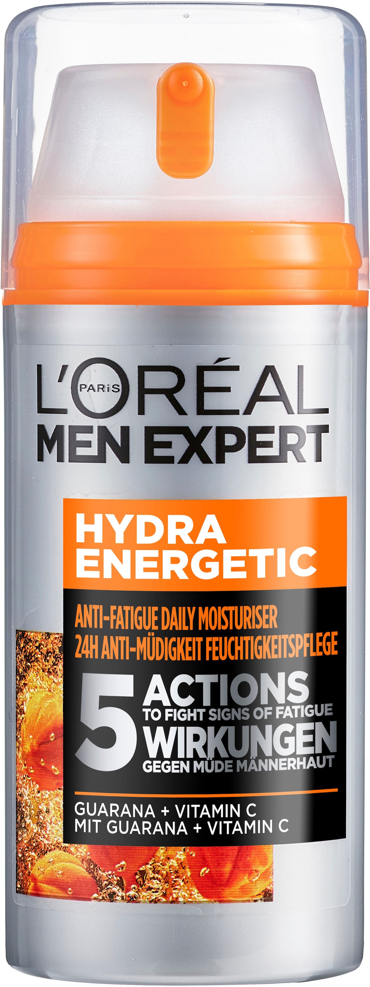 L'ORÉAL PARIS MEN EXPERT Feuchtigkeitscreme »Hydra Energy 24H Anti-Müdigkeit«, Feuchtigkeitspflege mit Vitamin C