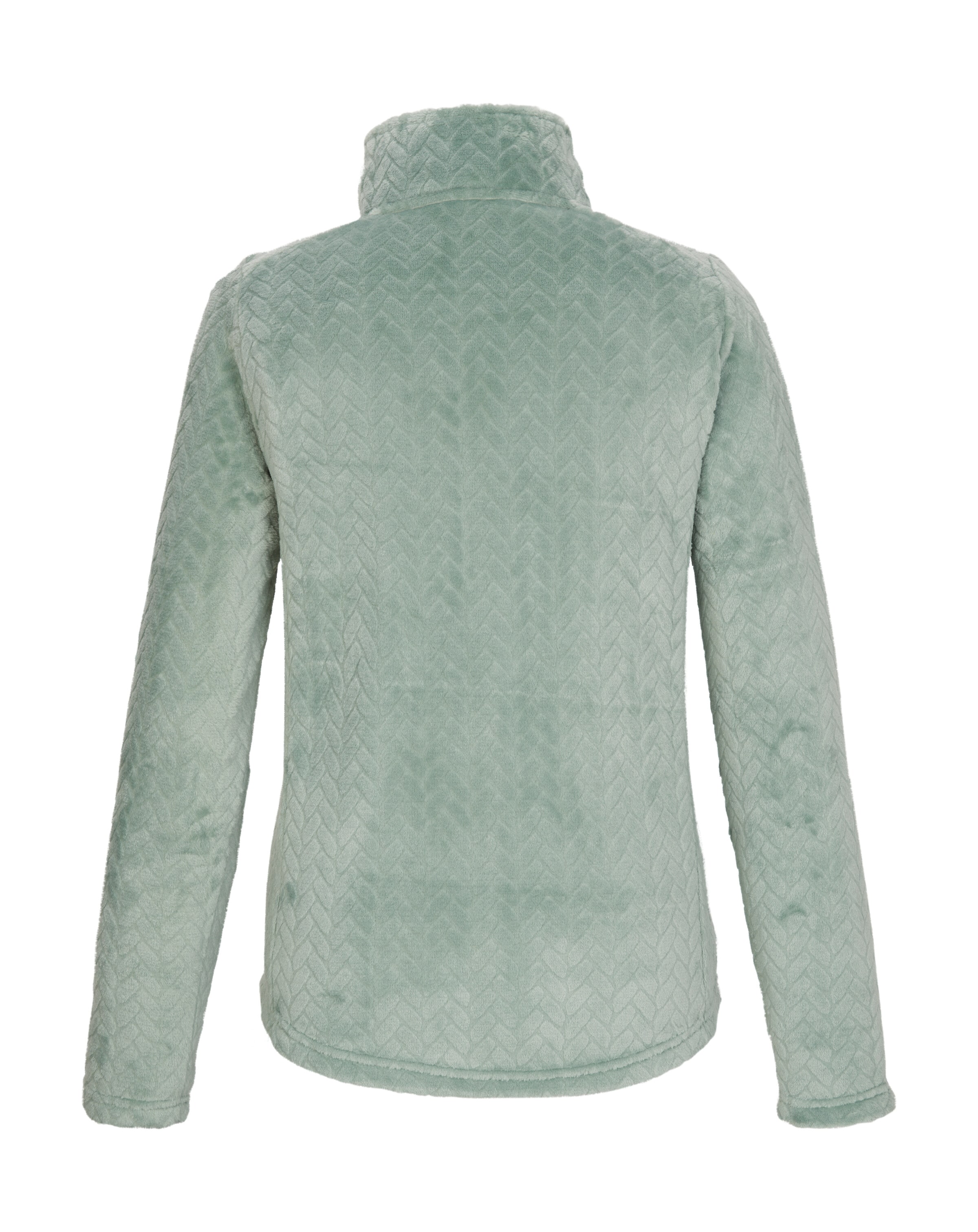 Killtec Fleecejacke »KW 301 WMN FLC JCKT« Fleecejacke mit Zopfmuster, Kinnschutz, verschließbare Taschen