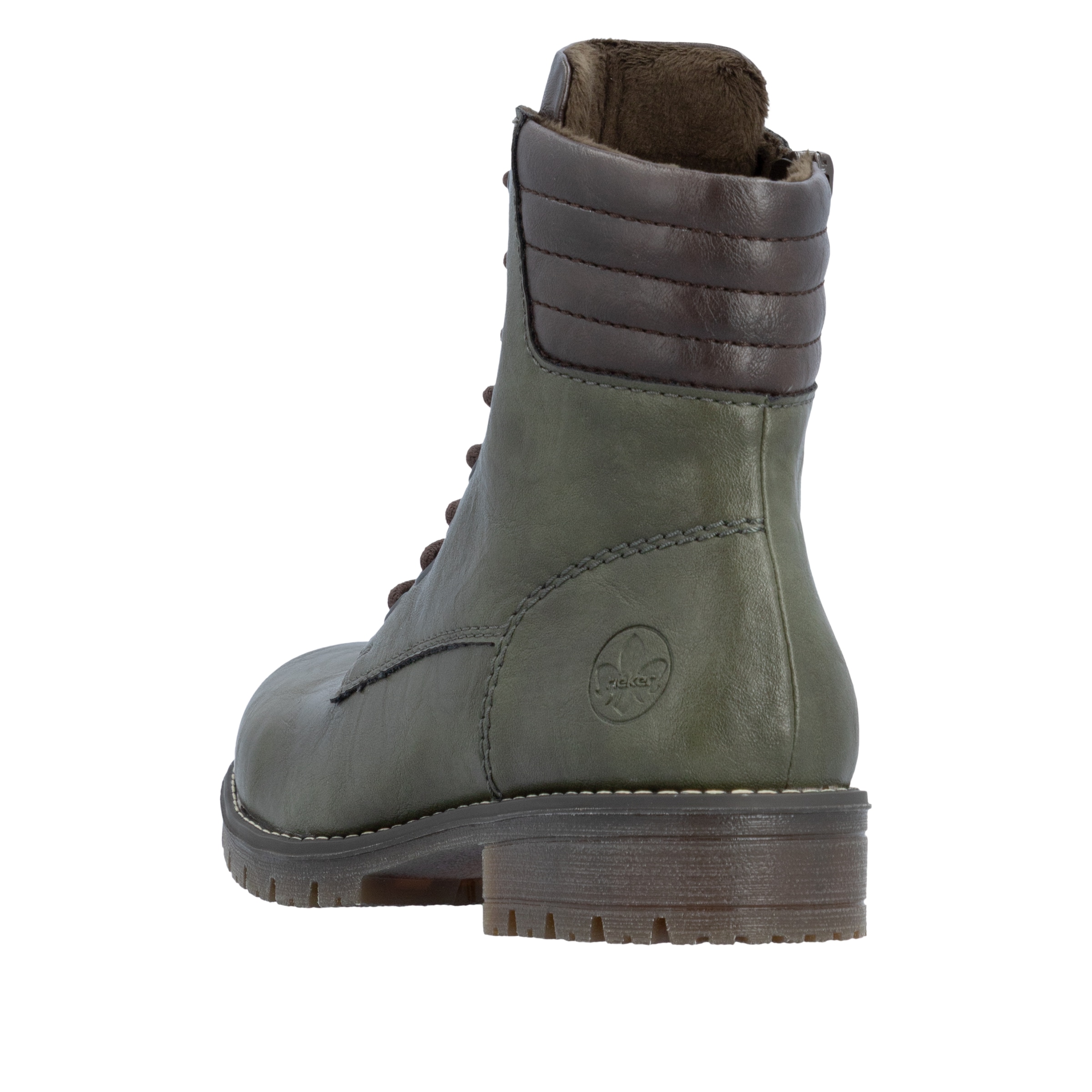 Rieker Schnürstiefelette  Schnürboots, Profilsohle, mit Blockabsatz