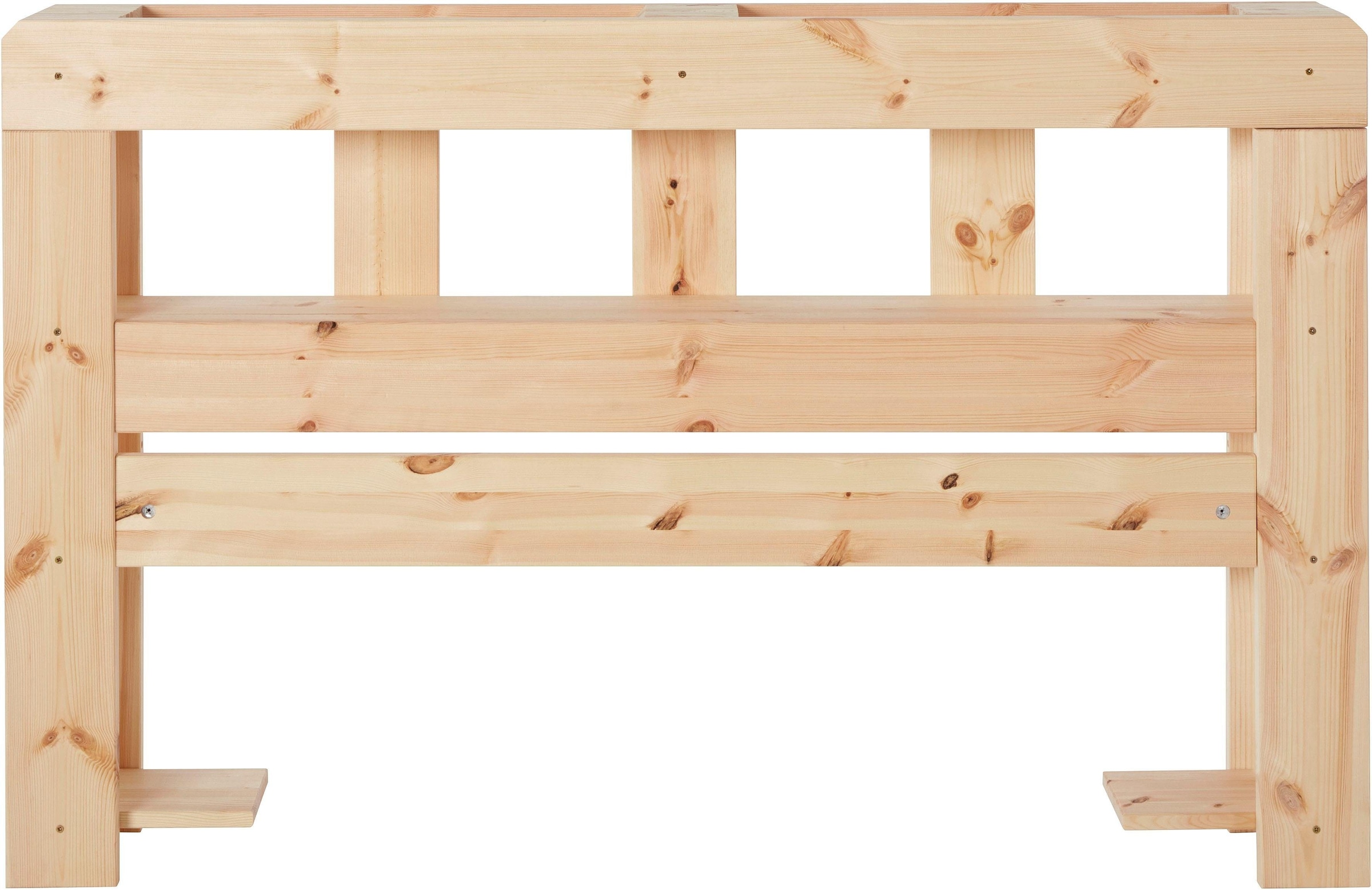 Home affaire Kopfteil »"ALASCO "« für Palettenbett Alasco, aus Massivholz, mit 7 offenen Fächern