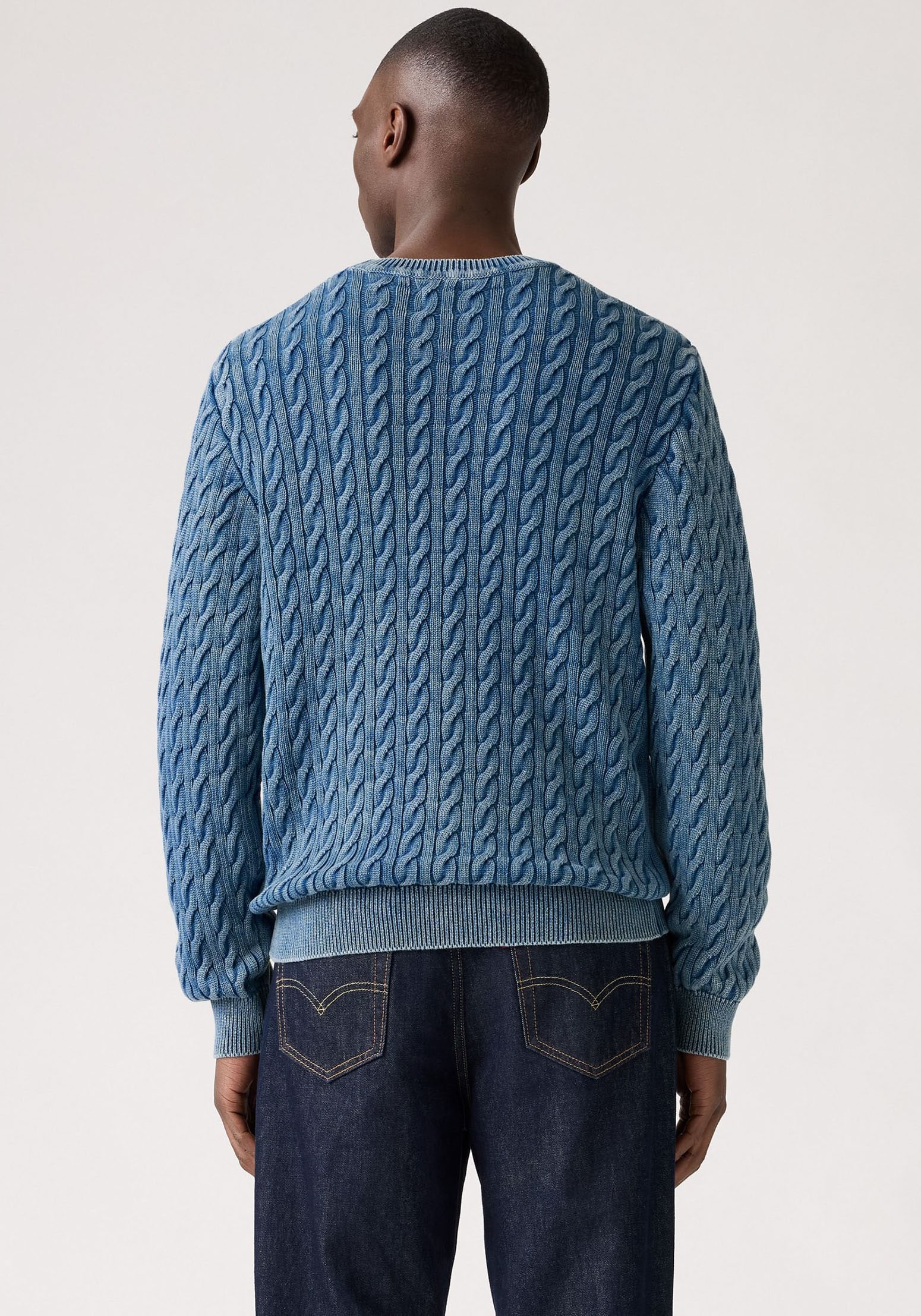 Levi's® Rundhalspullover »LV PRESIDIO«, mit Zopfmuster