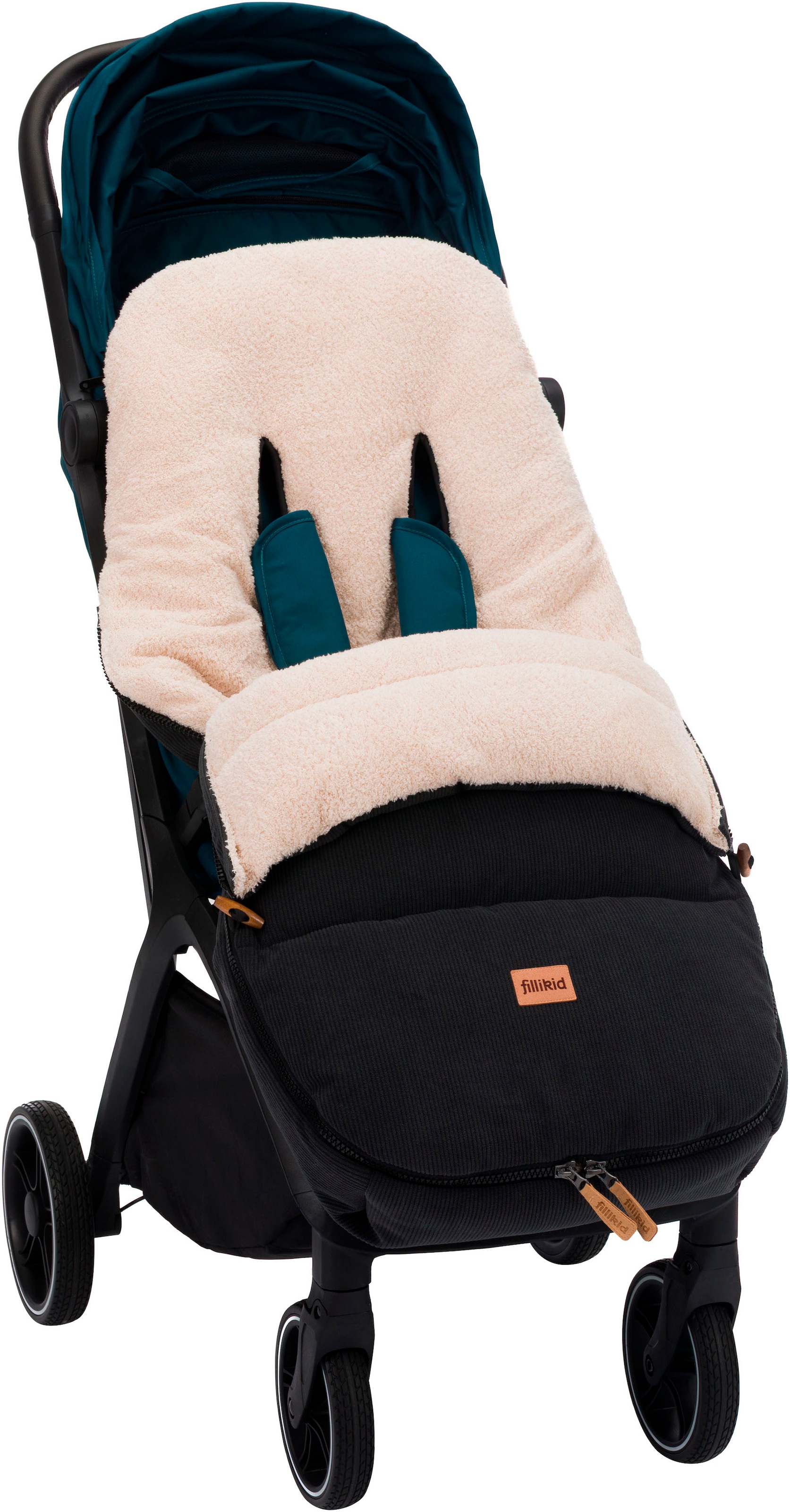 Fillikid Fußsack »Kinley Cord/Teddyplüsch, Winterfußsack«