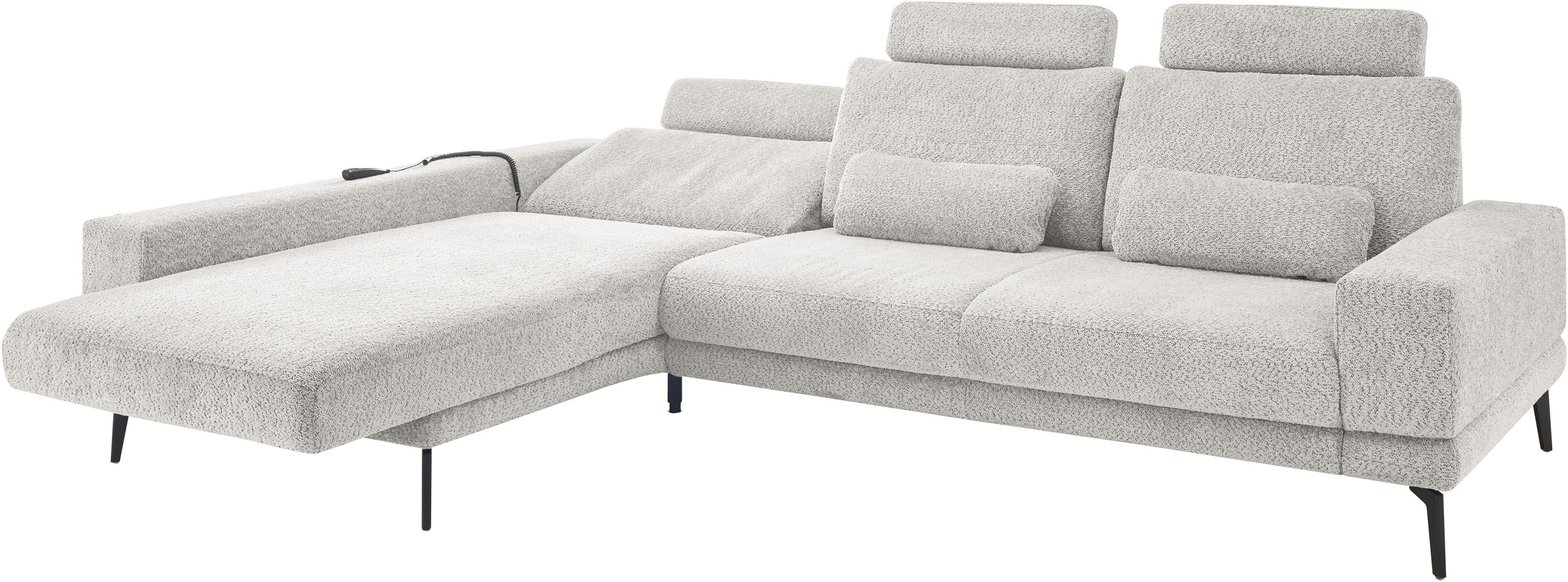 Ecksofa »SO 3600«, mit Funktion, Kopfstützen und Nierenkissen, Breite 293 x Tiefe 180 cm