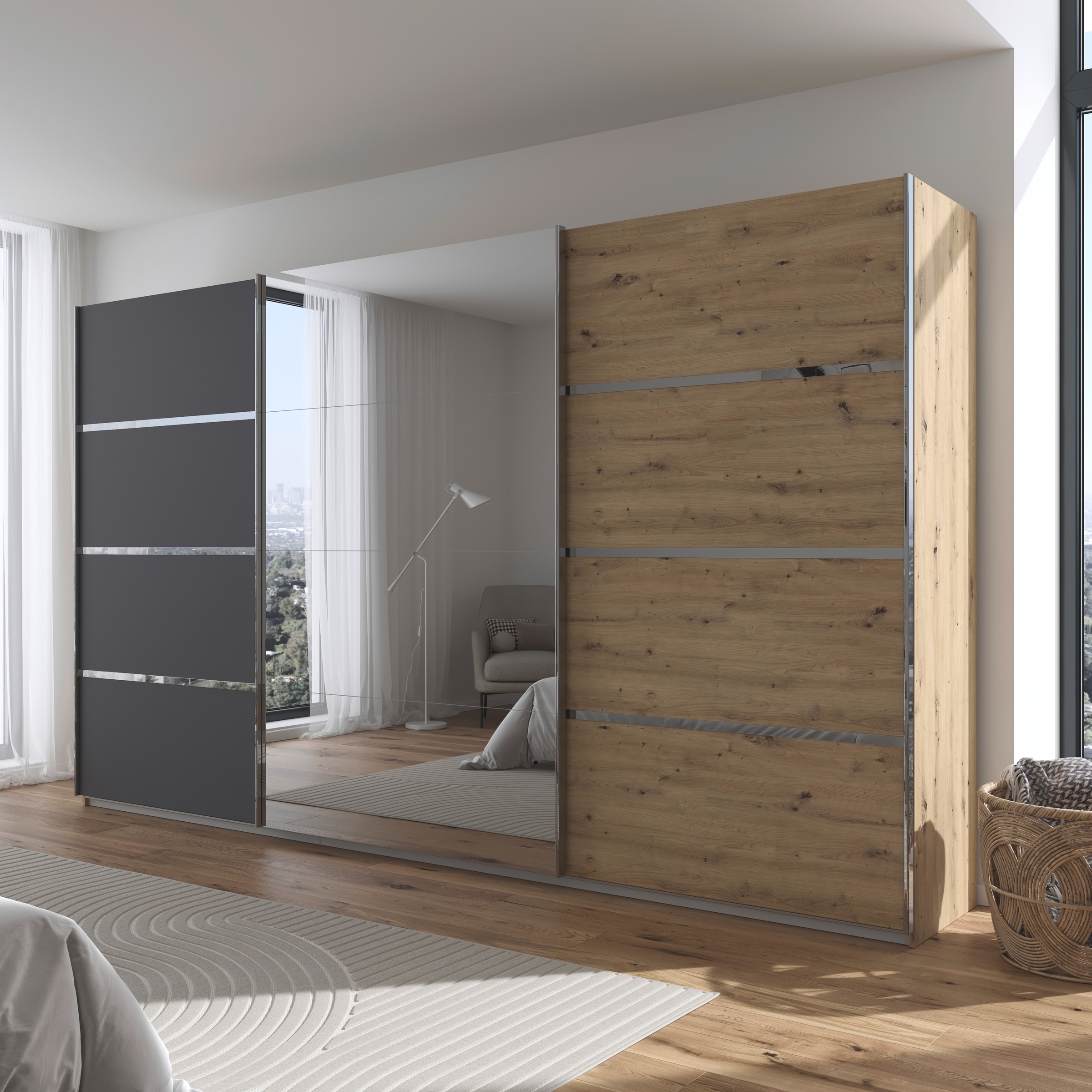 rauch Kleiderschrank "Schwebetürenschrank Garderobe Schrank TOP ANGEBOT Avo günstig online kaufen