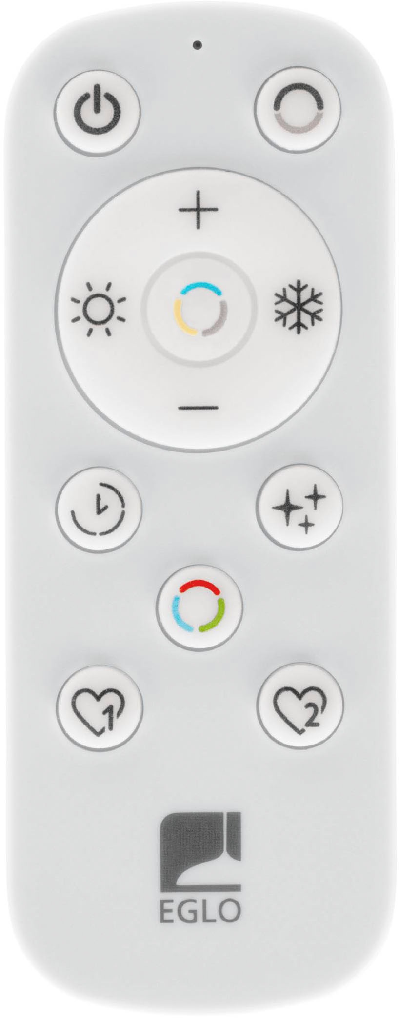 EGLO Deckenleuchte »Lortello Deckenlampe, dreieckige Bürolampe, Metall und Kunststoff« LED-Modul 1 Stk. Kaltweiß | Neutralweiß | Warmweiß Wand-/Deckenleuchte - H7,5 x Ø35 cm - weiß - 12W inkl.