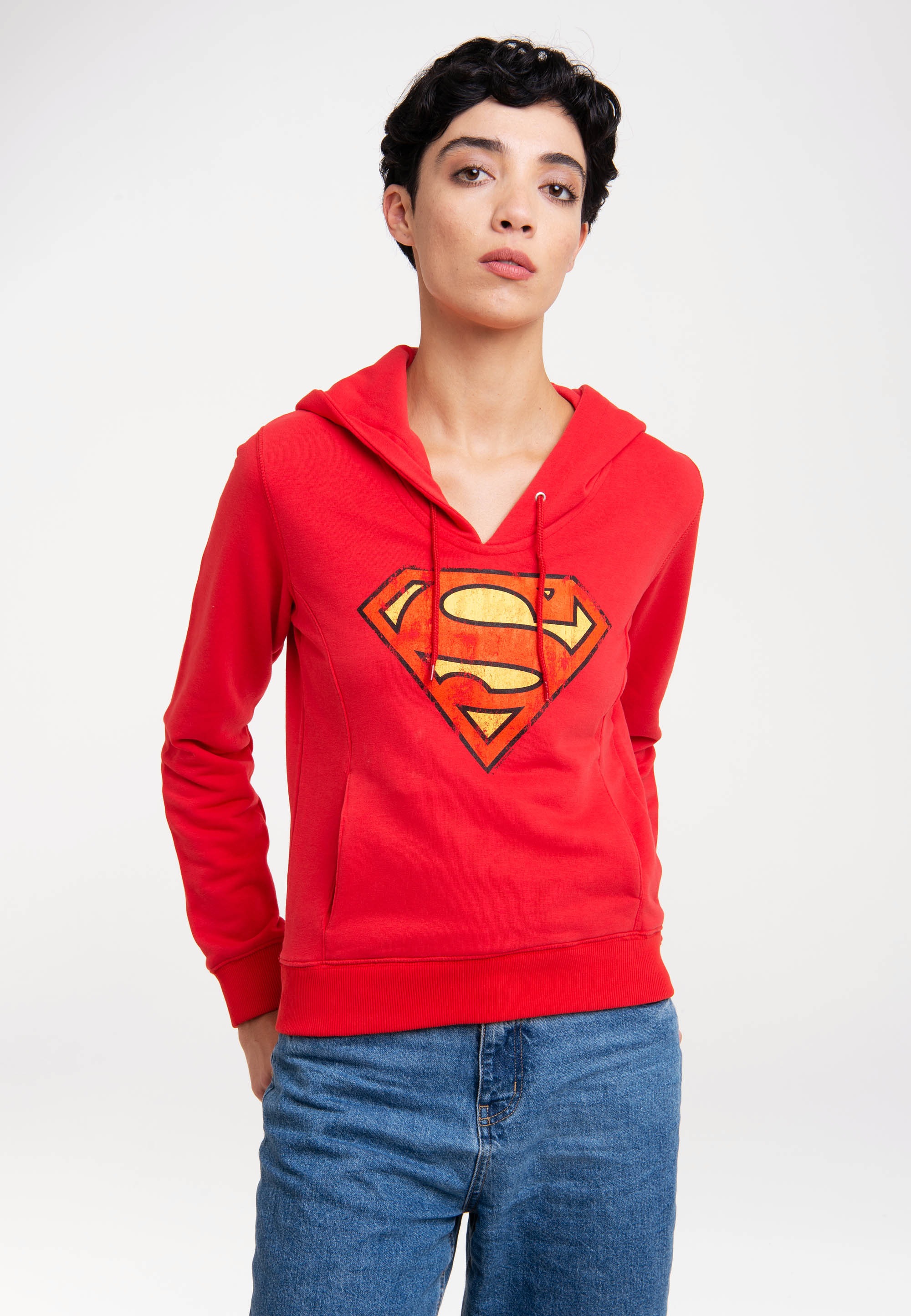 LOGOSHIRT Kapuzensweatshirt »DC Comics - Superman«, mit lizenziertem Print