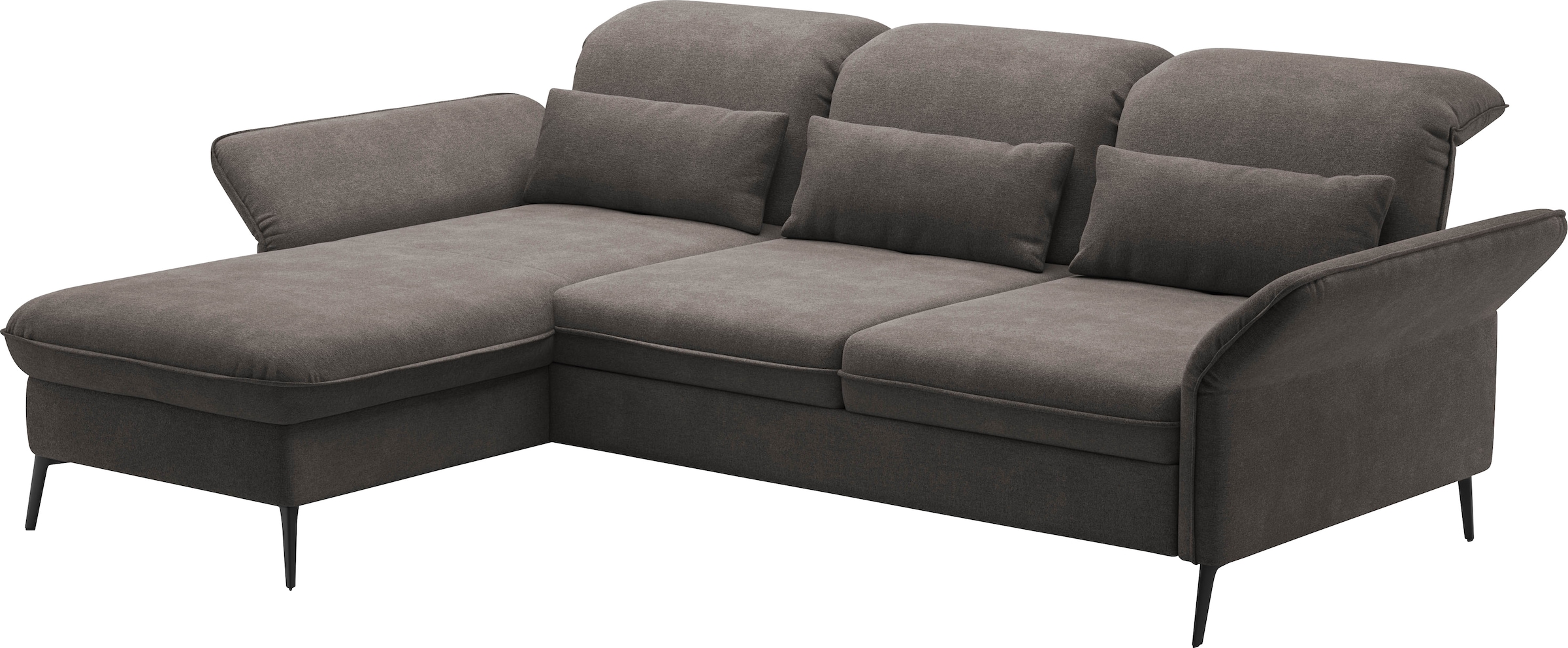 sit&more Ecksofa »Emely«, mit Sitztiefenverstellung optional mit Bettfunktion und Bettkasten