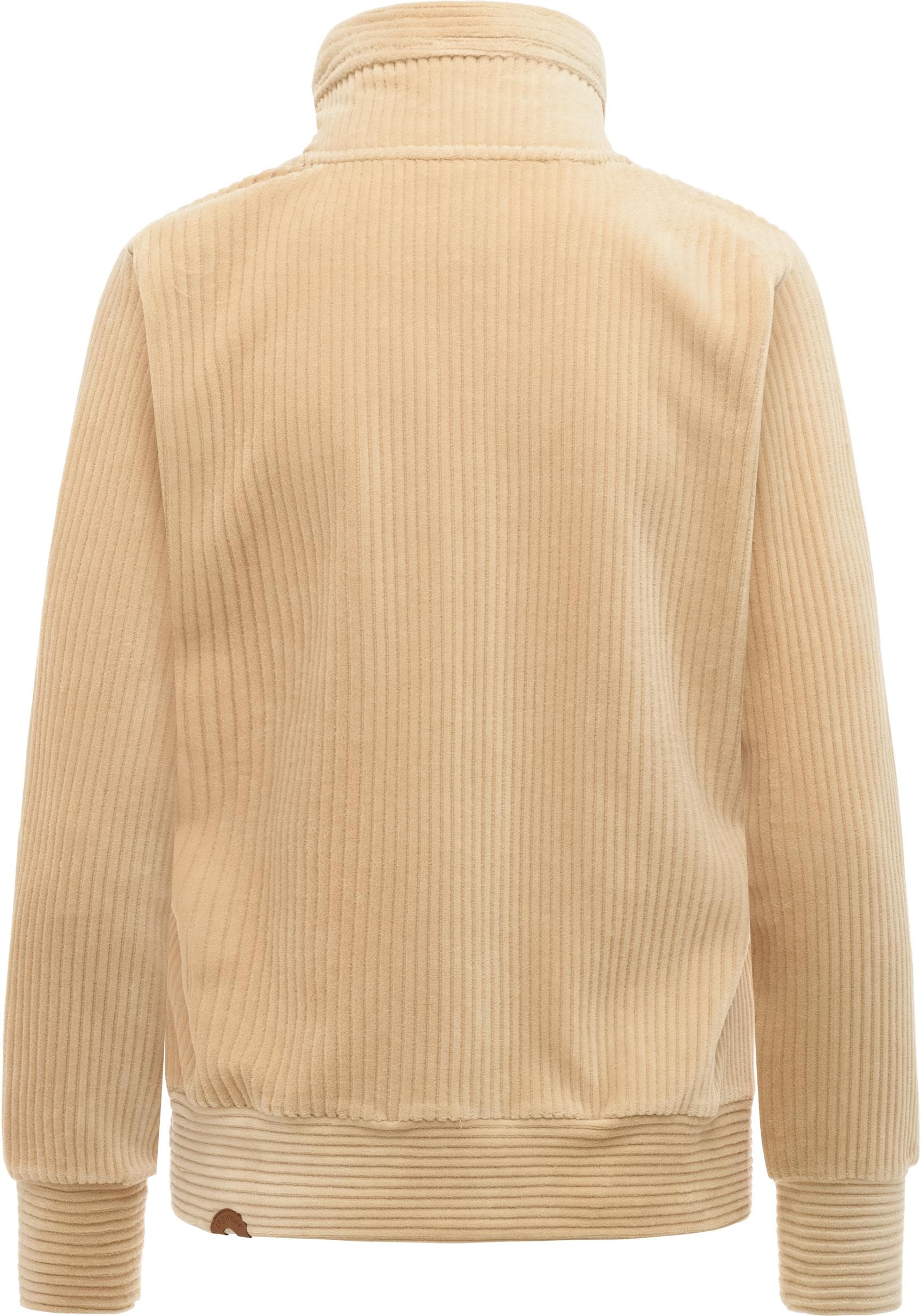 Ragwear Sweatjacke »Ronette Cordy« Zip-Jacke aus weichem Kord und hohem Kragen