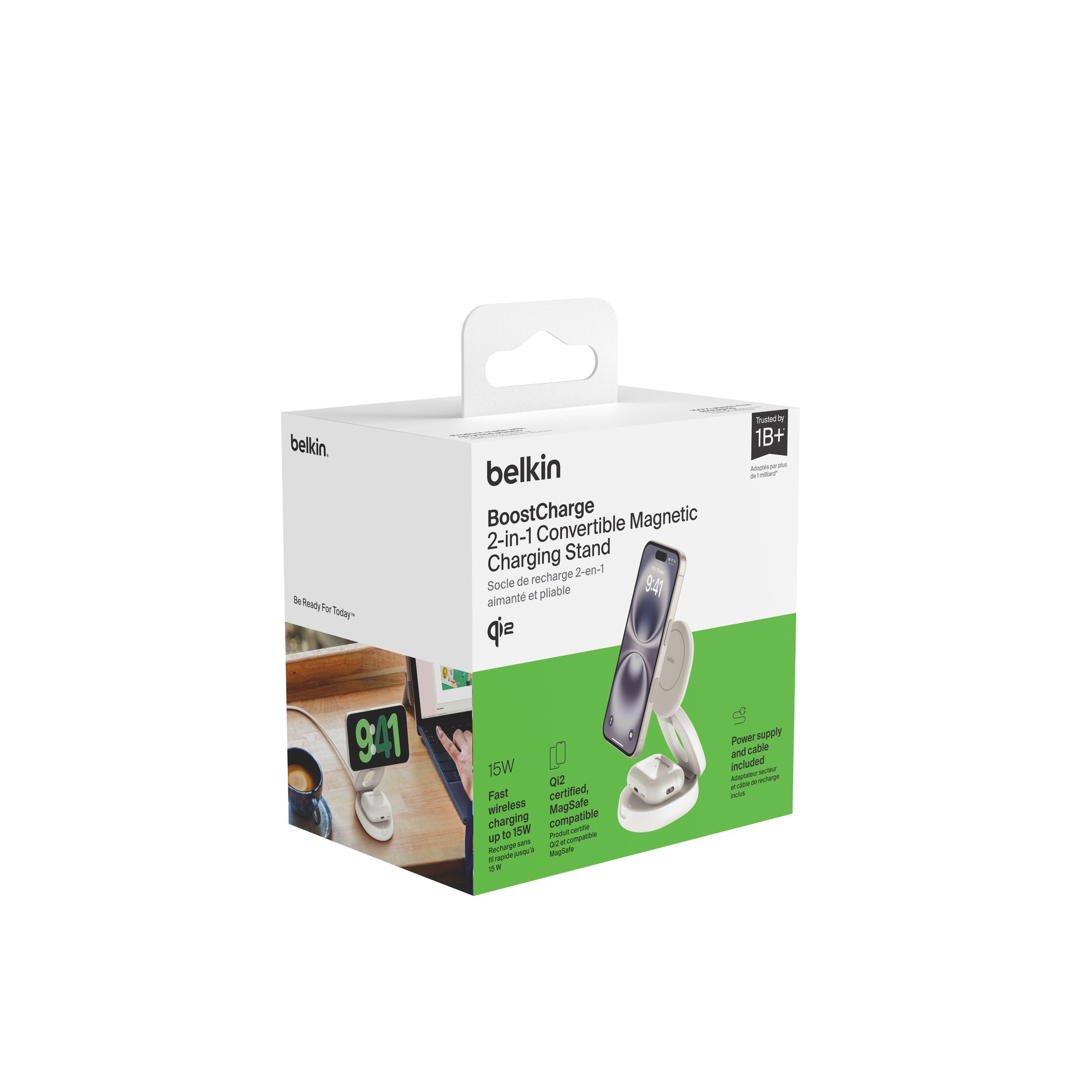 Belkin Wireless Charger »BoostCharge verstellbare magnetische 2-in-1-Ladestation«
