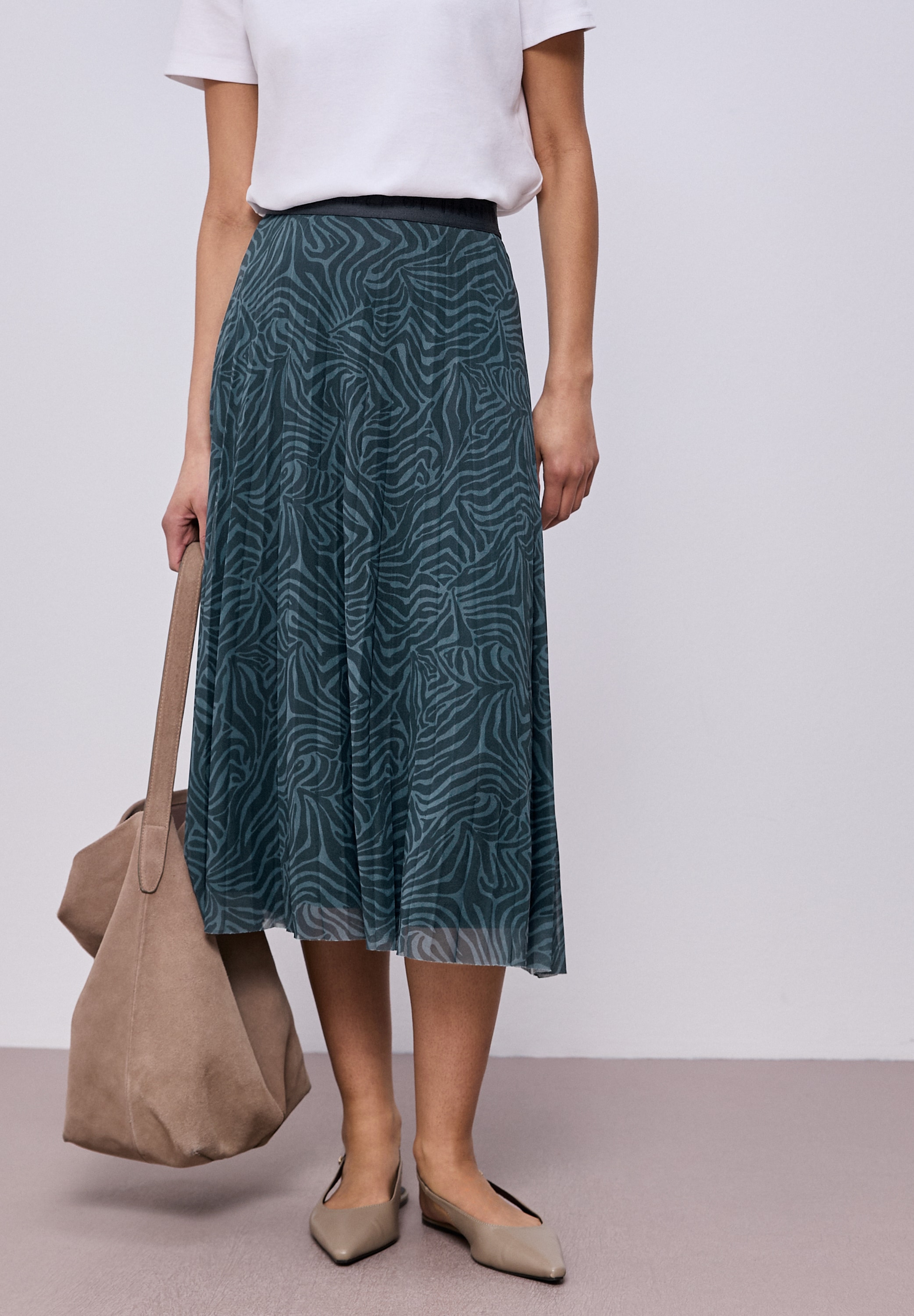 STREET ONE Maxirock mit Mesh günstig online kaufen