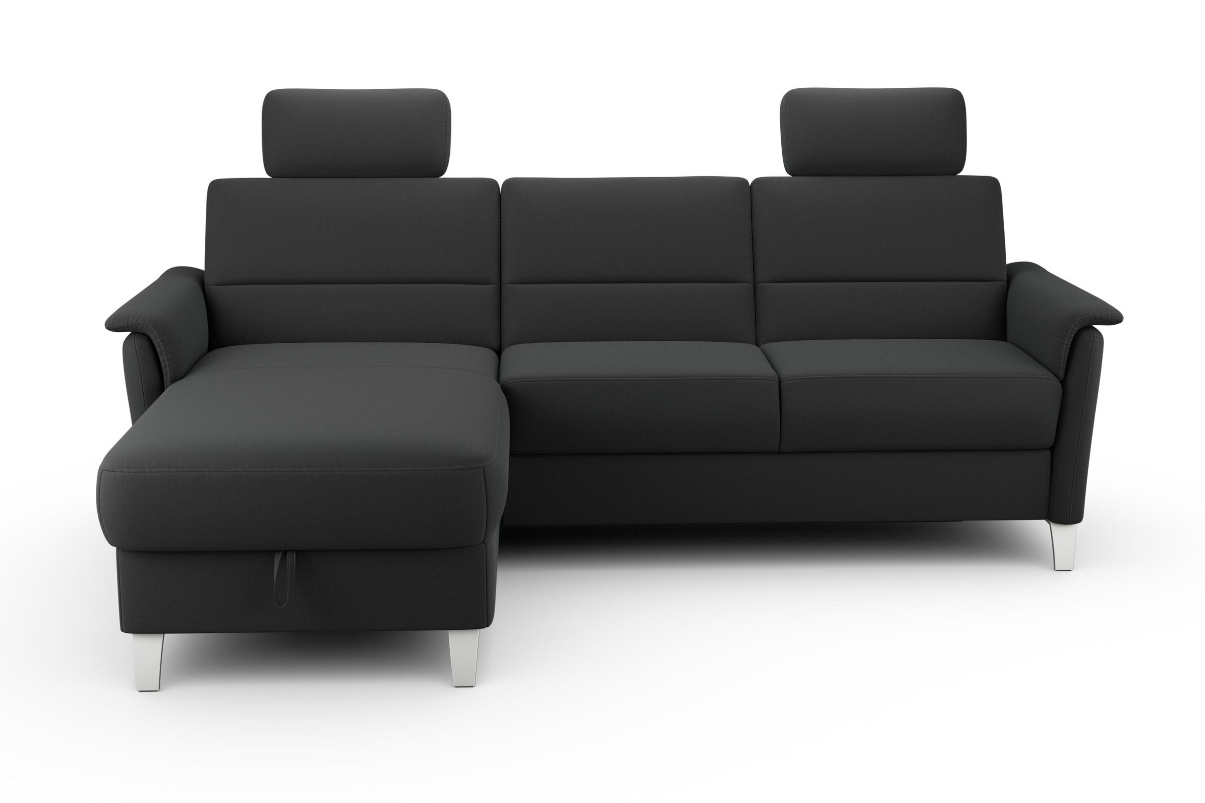 sit&more Ecksofa »Palmera L-Form, B: 244 cm«, optional Bettfunktion & Bettkasten, Federkern