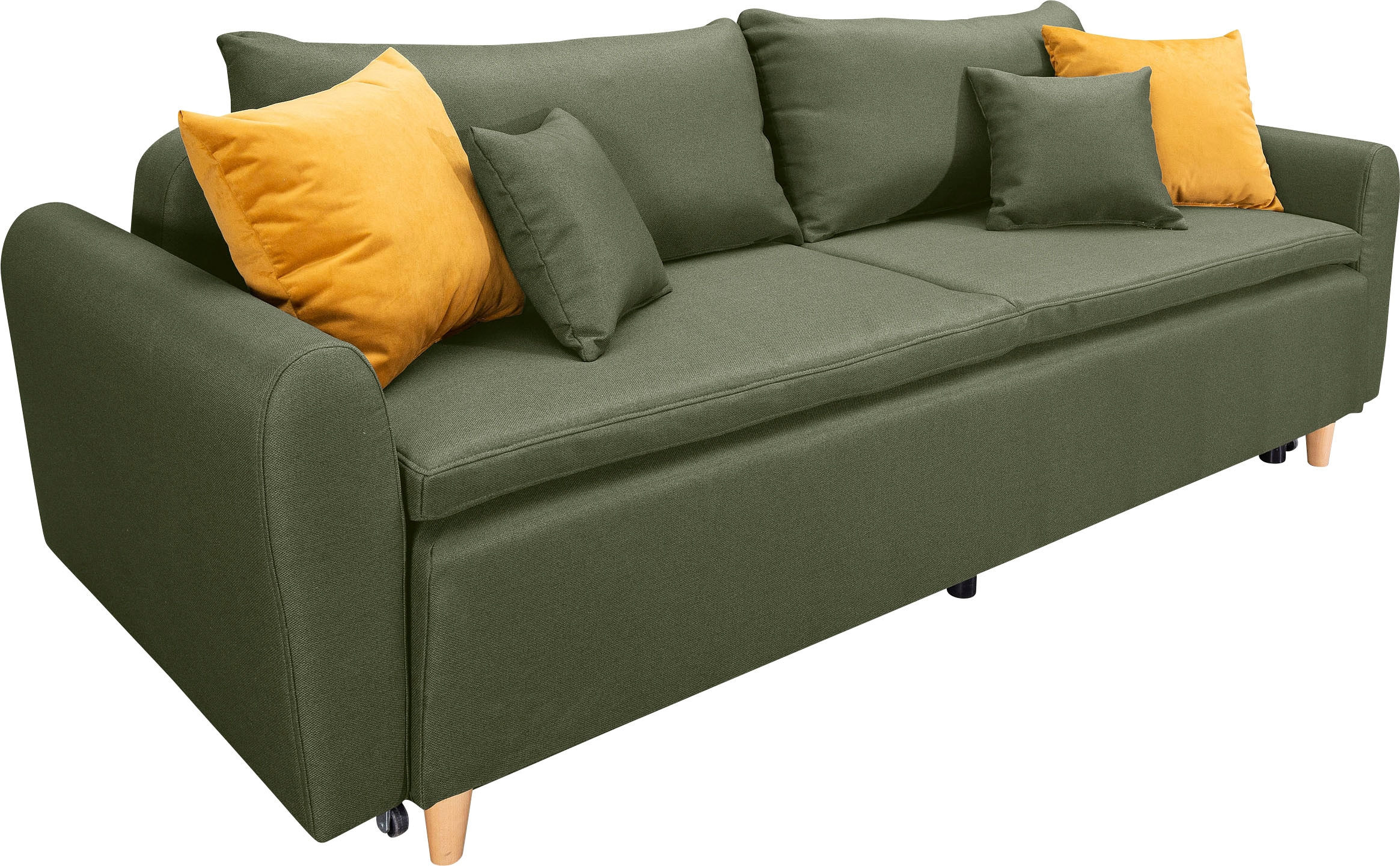 INOSIGN Schlafsofa »Anika«, mit Boxspringaufbau, Bettfunktion & Bettkasten, Dauerschlafsofa