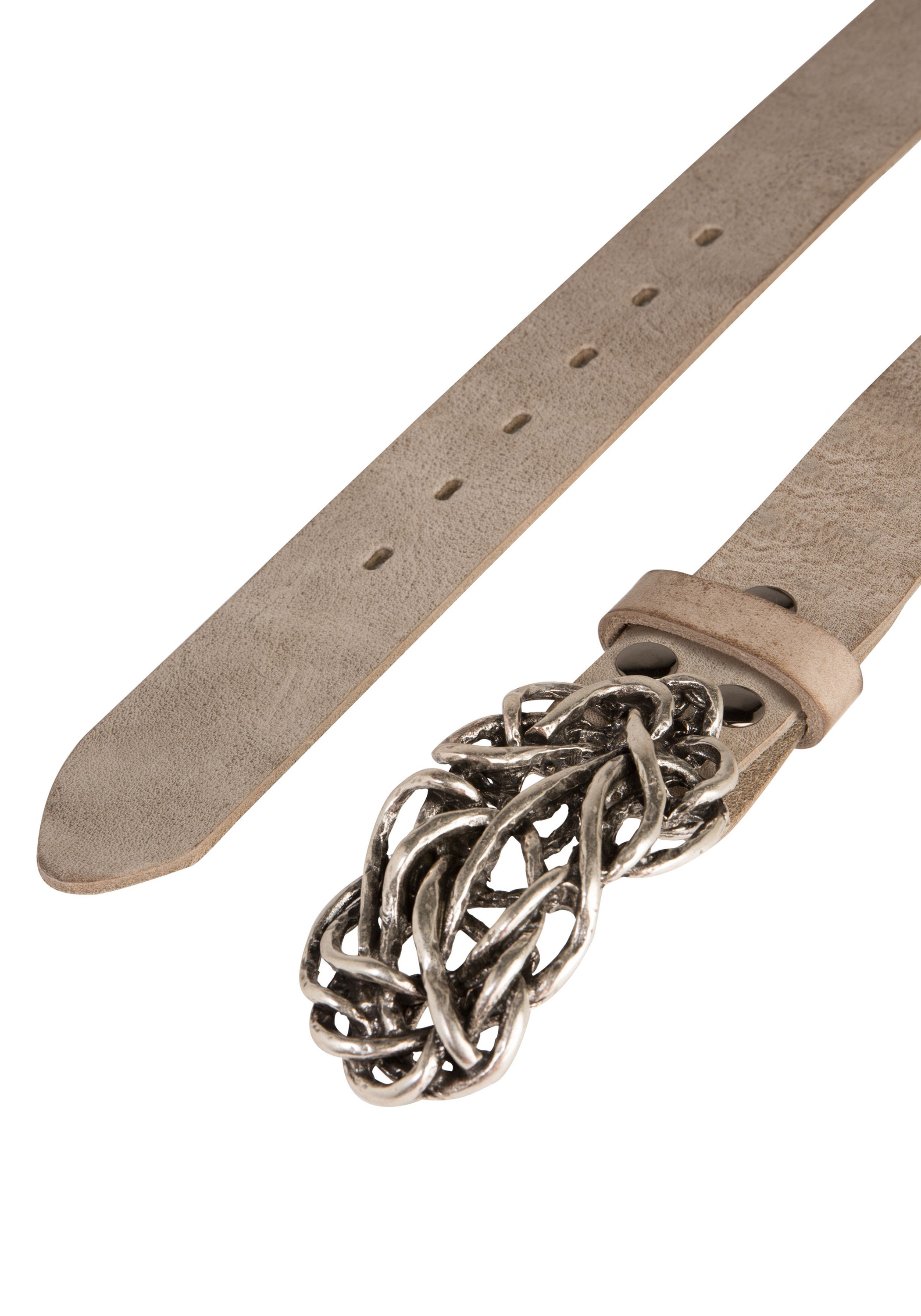 Rettungsring Gürtel Ledergürtel »4260643970672, Echtleder,, Leder, »Gump, Ash«,, mit,«