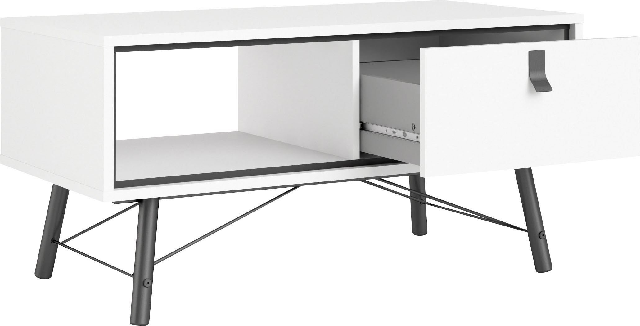 andas Couchtisch »Ry Beistelltisch, Sofatisch, Kaffeetisch, Wohnzimmertisch«, mit 1 Schublade und einem Ablagefach unter der Tischplatte