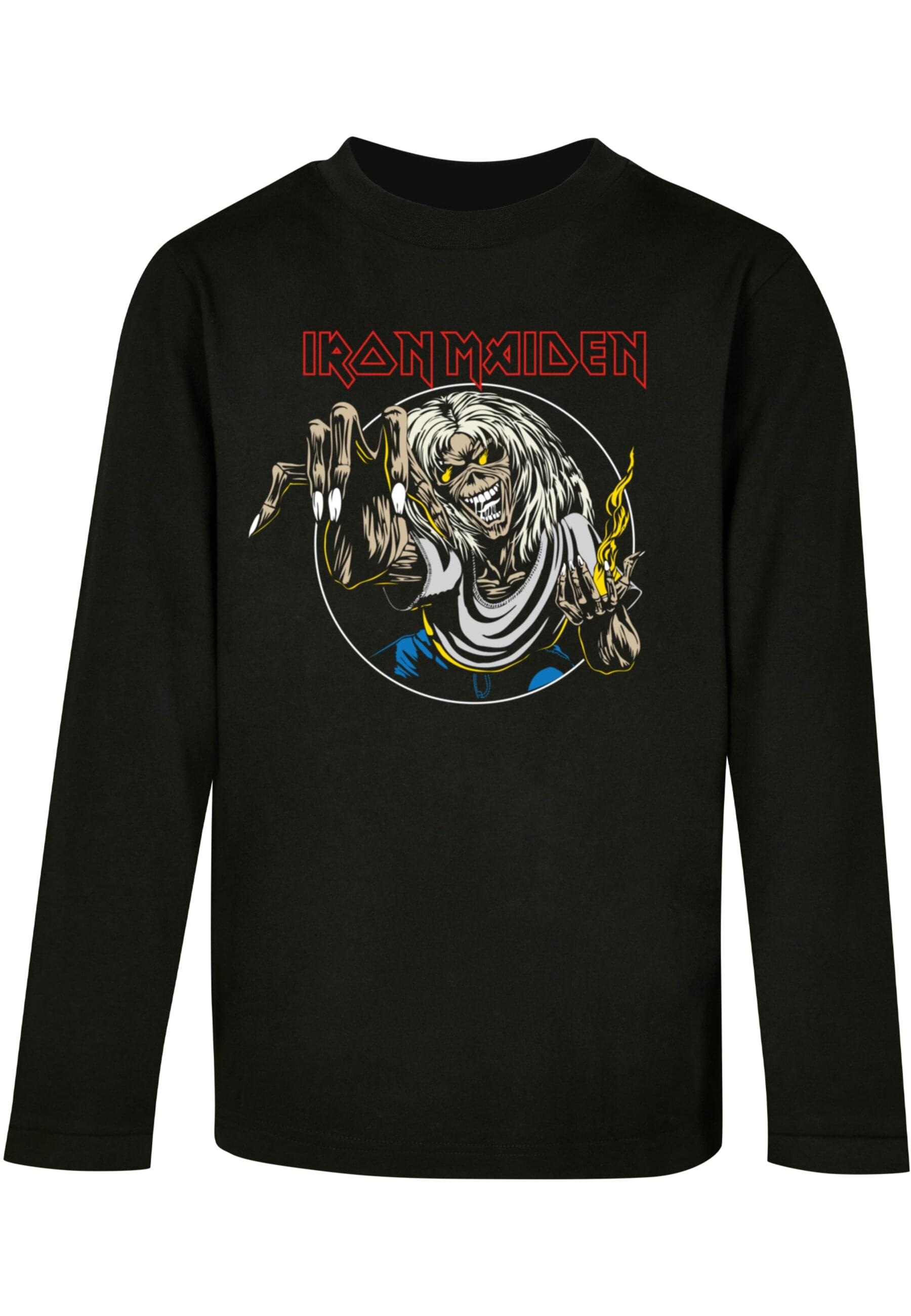 Merchcode Longsleeve »Merchcode Herren Kids Iron Maiden - Color Line Circle Longsleeve«, (1 tlg.)