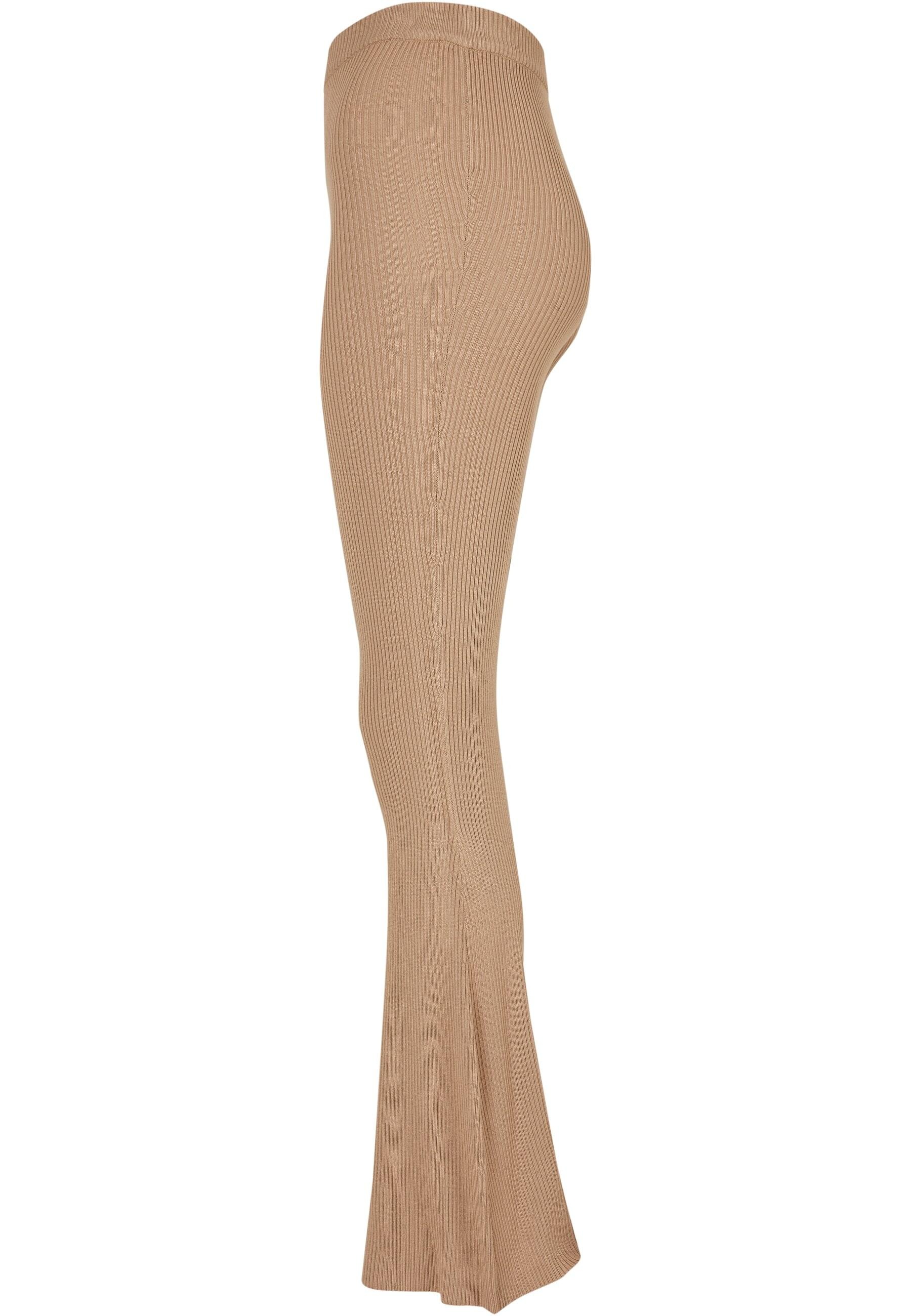 URBAN CLASSICS Leggings »Urban Classics Damen Ladies Rib Knit Bootcut Leggings«, (1 tlg.)