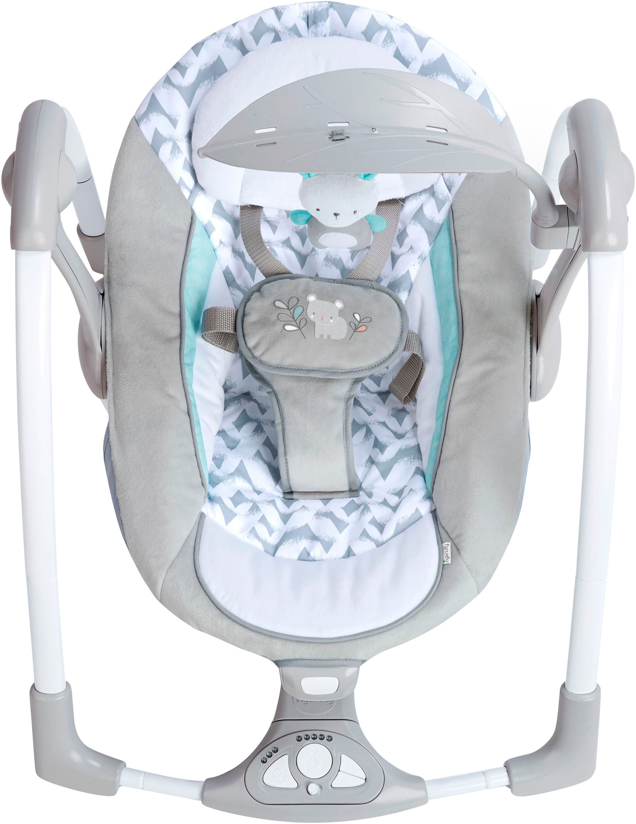 ingenuity Babyschaukel »ConvertMe Swing-2-Seat Portable Swing - Raylan«, mit automatischer Schaukelfunktion und Sound-Effekt